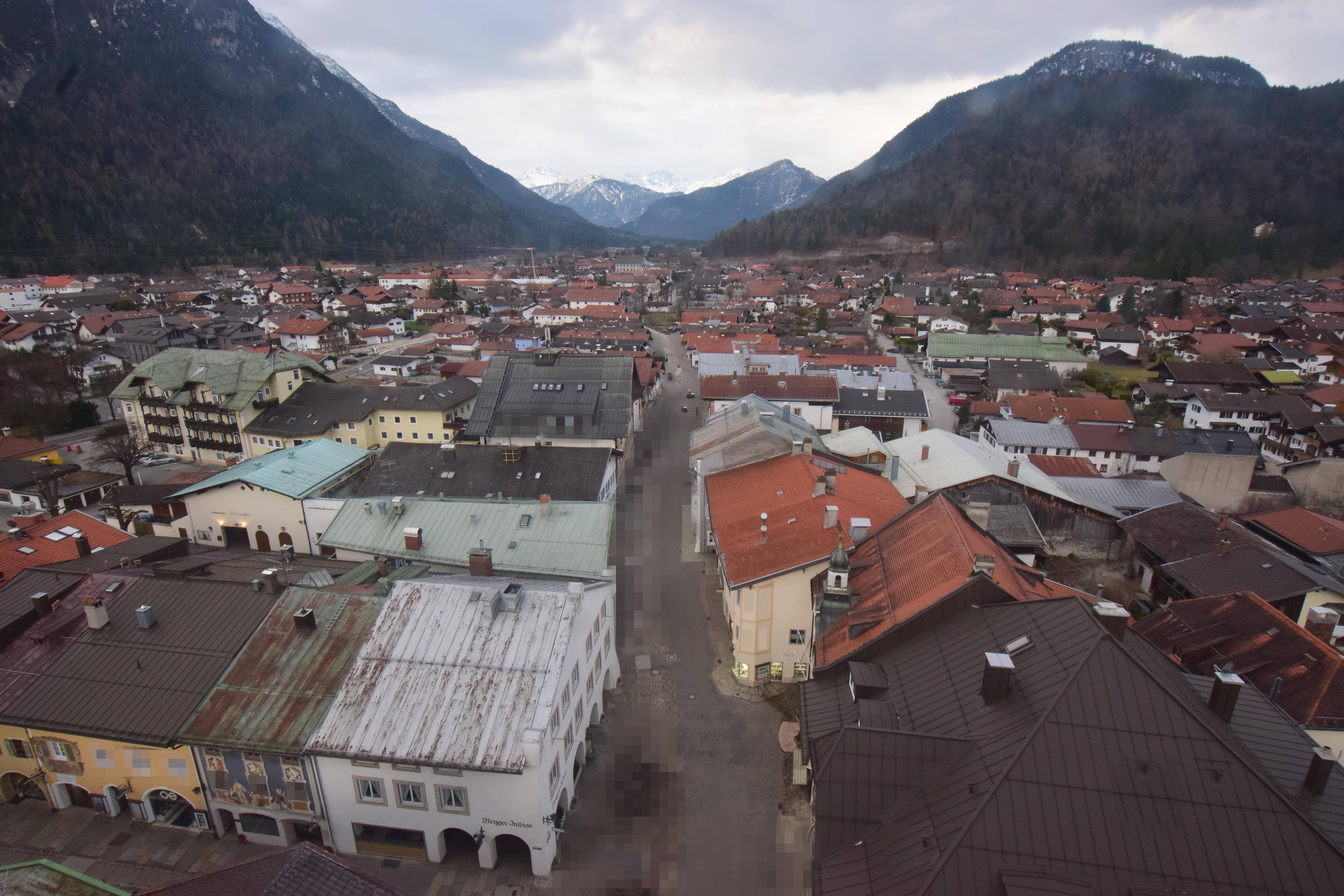 Archiv Foto Webcam Karwendel Mittenwald - Kirche