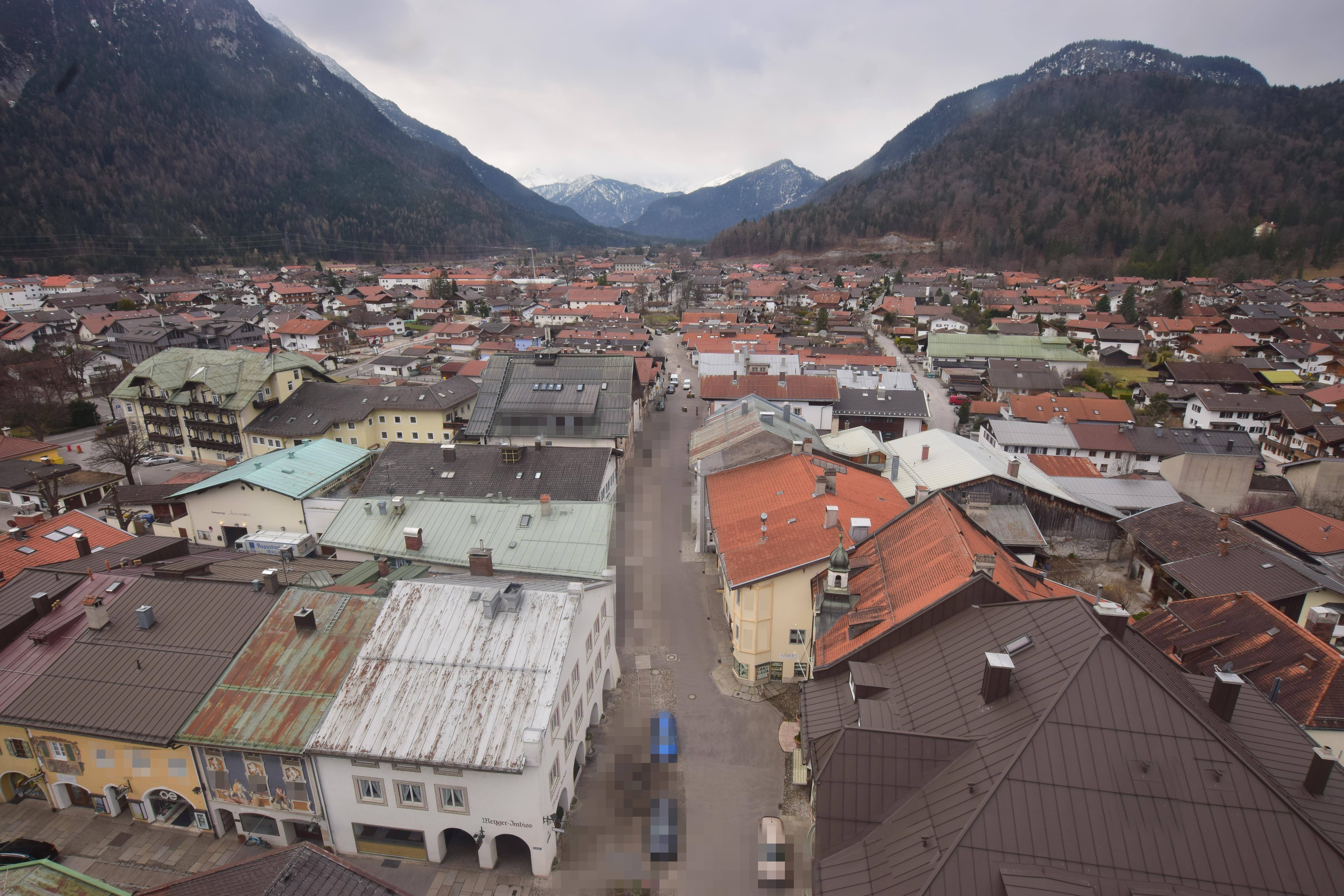 Archiv Foto Webcam Karwendel Mittenwald - Kirche