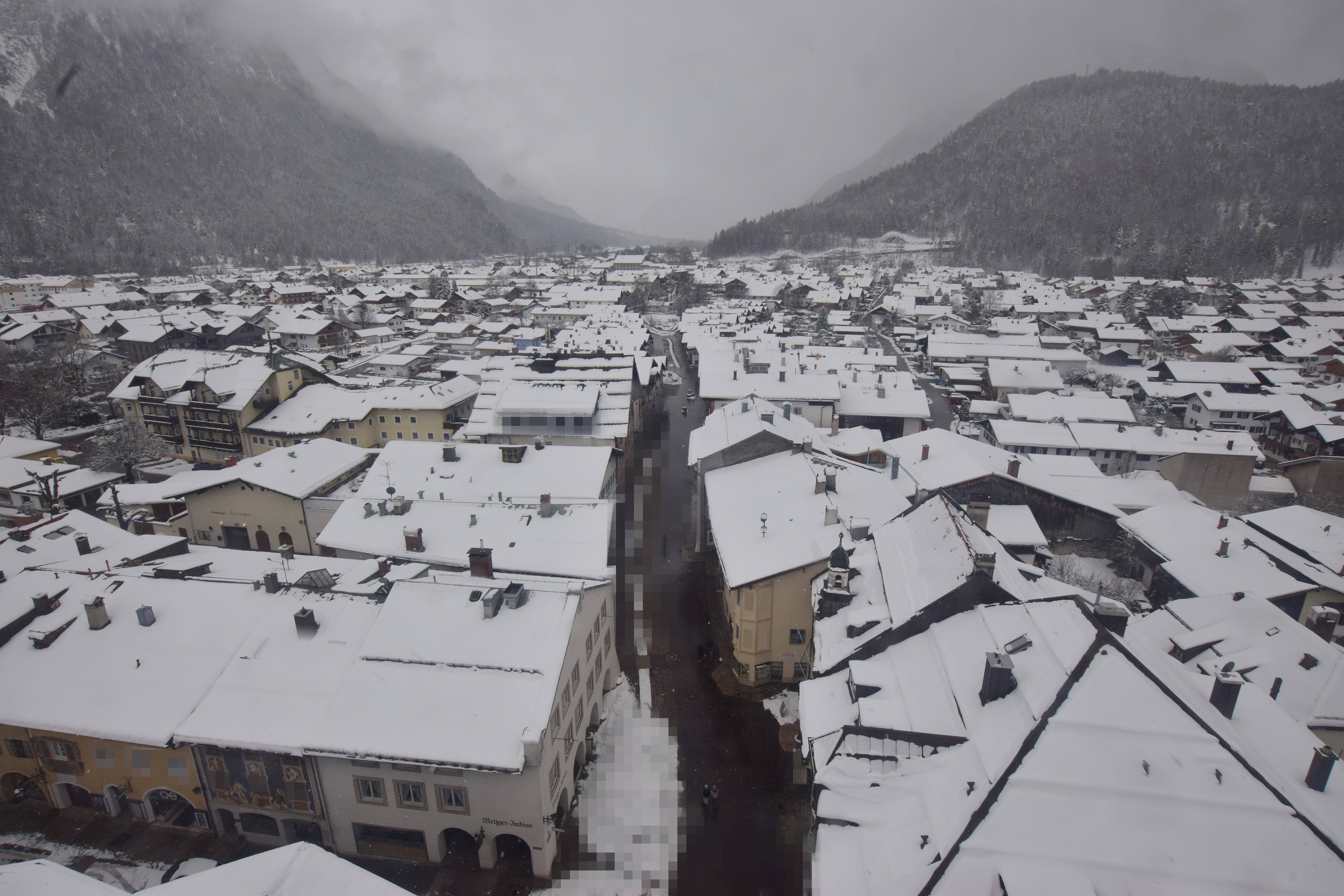 Archiv Foto Webcam Karwendel Mittenwald - Kirche