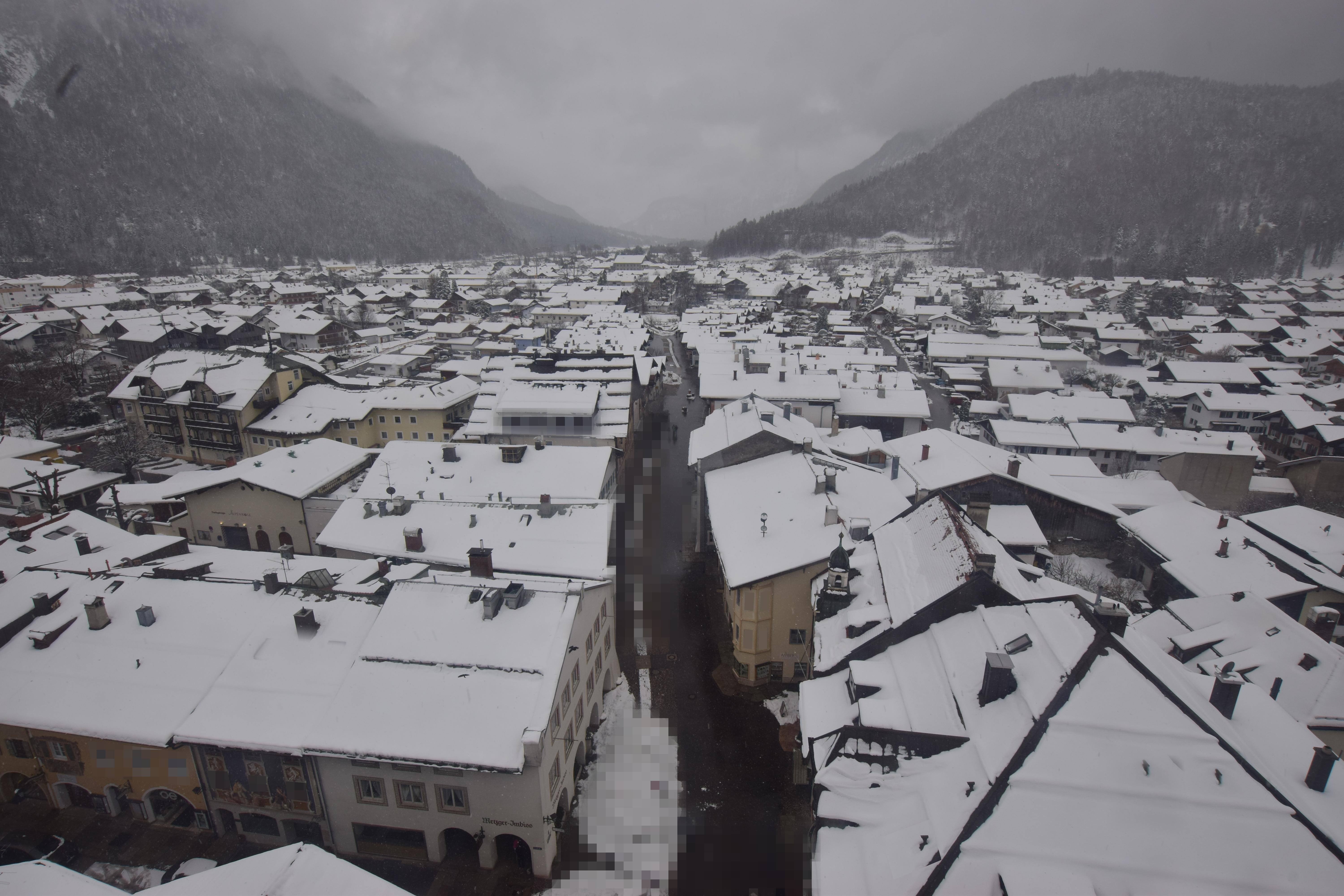 Archiv Foto Webcam Karwendel Mittenwald - Kirche