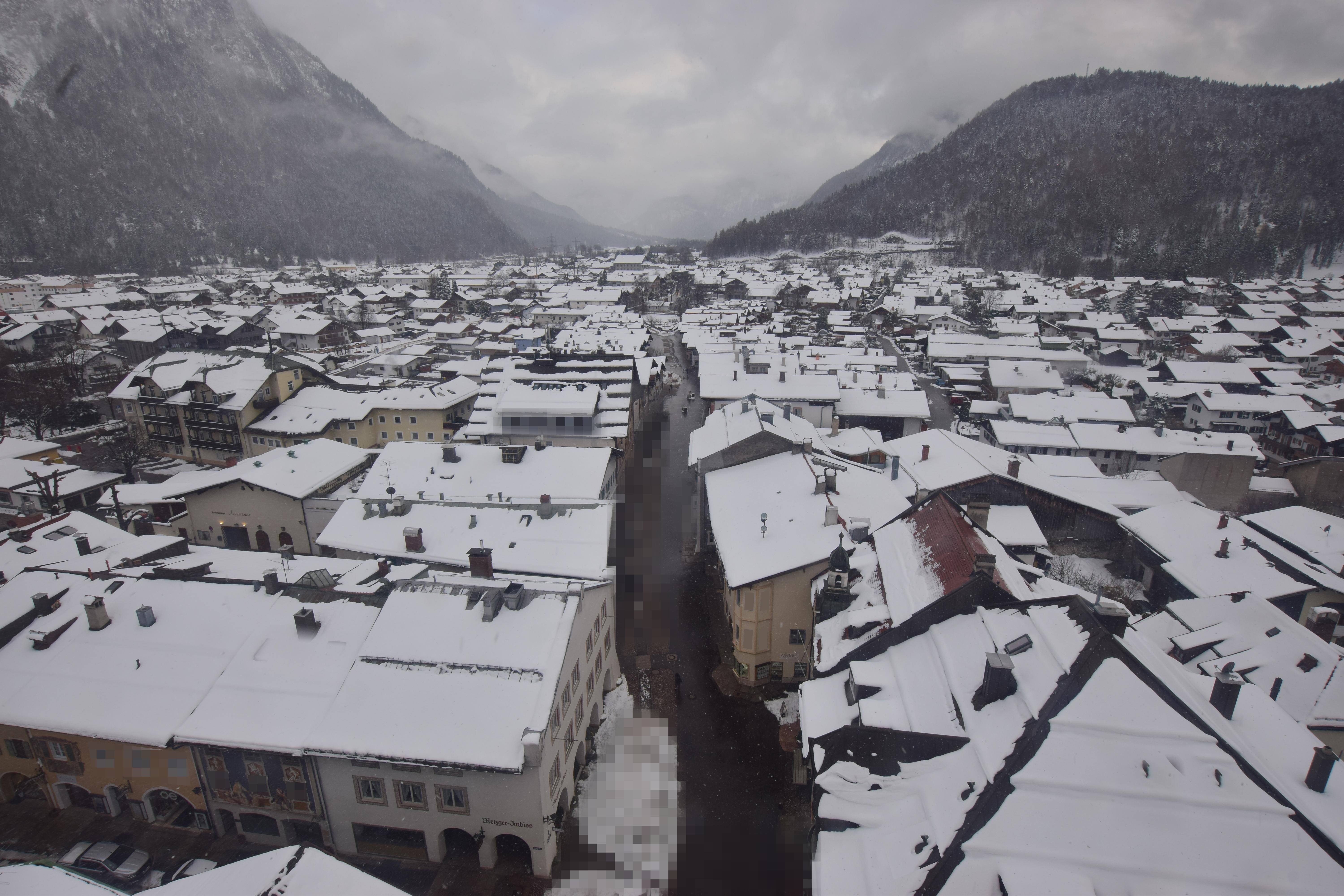 Archiv Foto Webcam Karwendel Mittenwald - Kirche