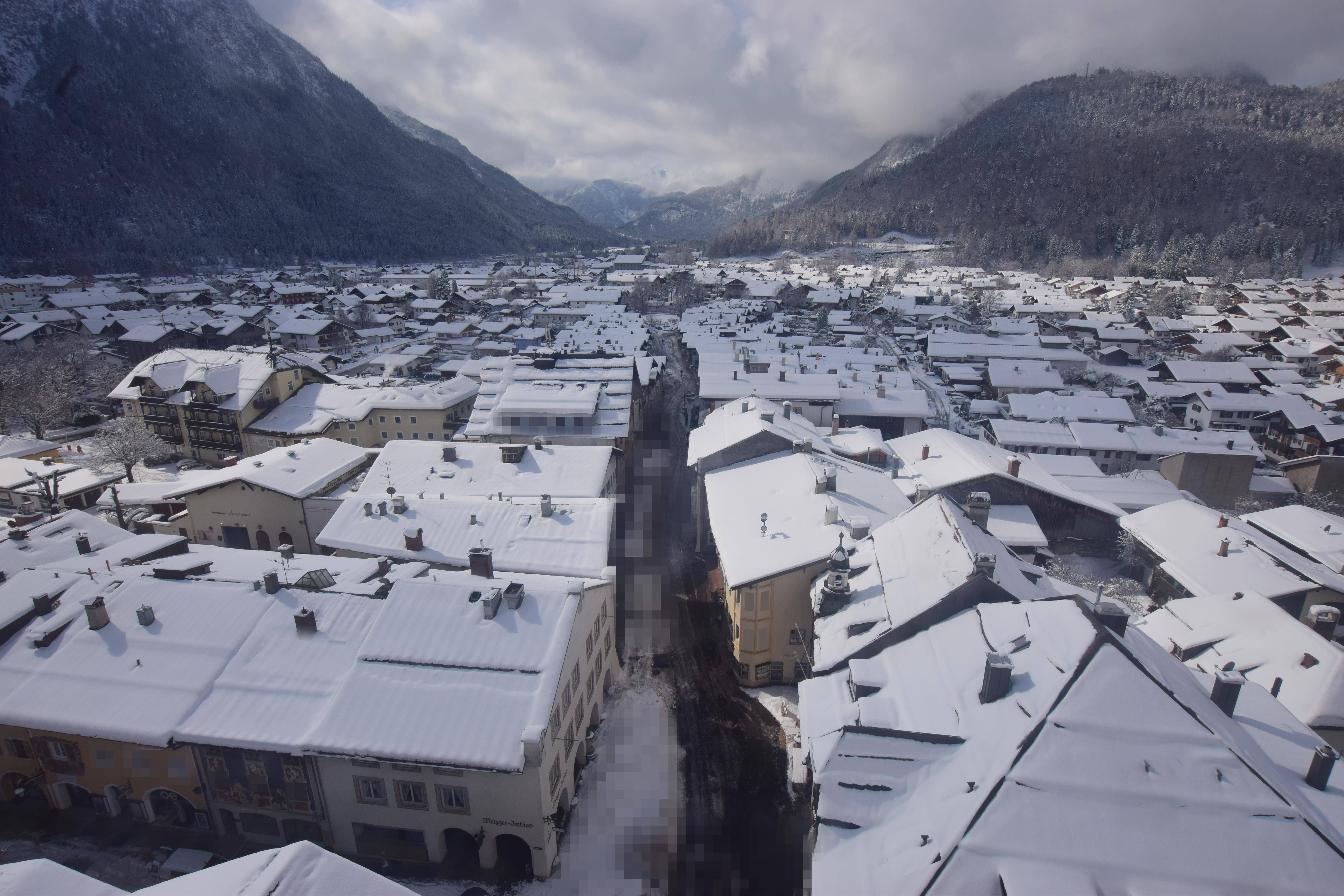 Archiv Foto Webcam Karwendel Mittenwald - Kirche