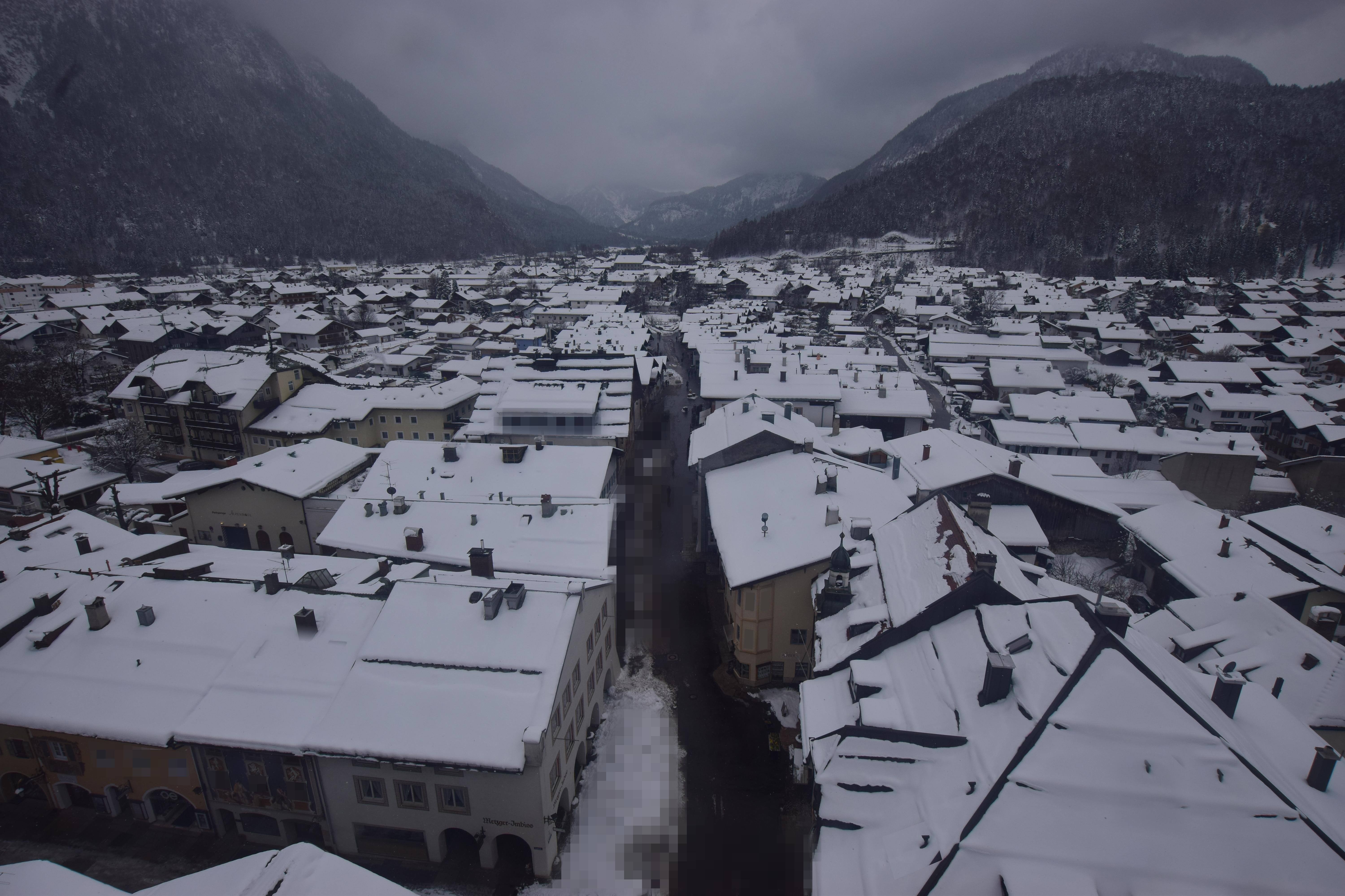 Archiv Foto Webcam Karwendel Mittenwald - Kirche