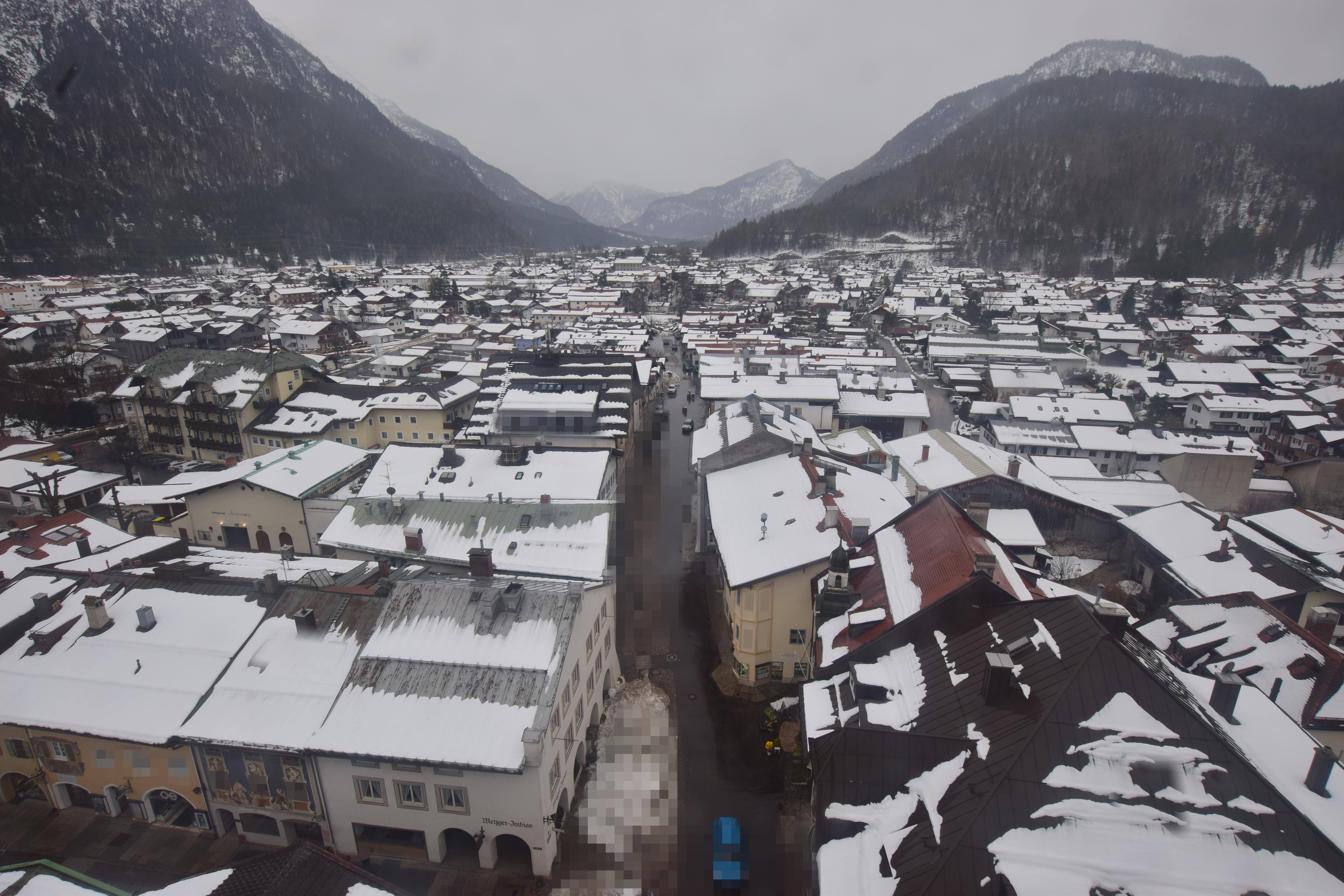 Archiv Foto Webcam Karwendel Mittenwald - Kirche