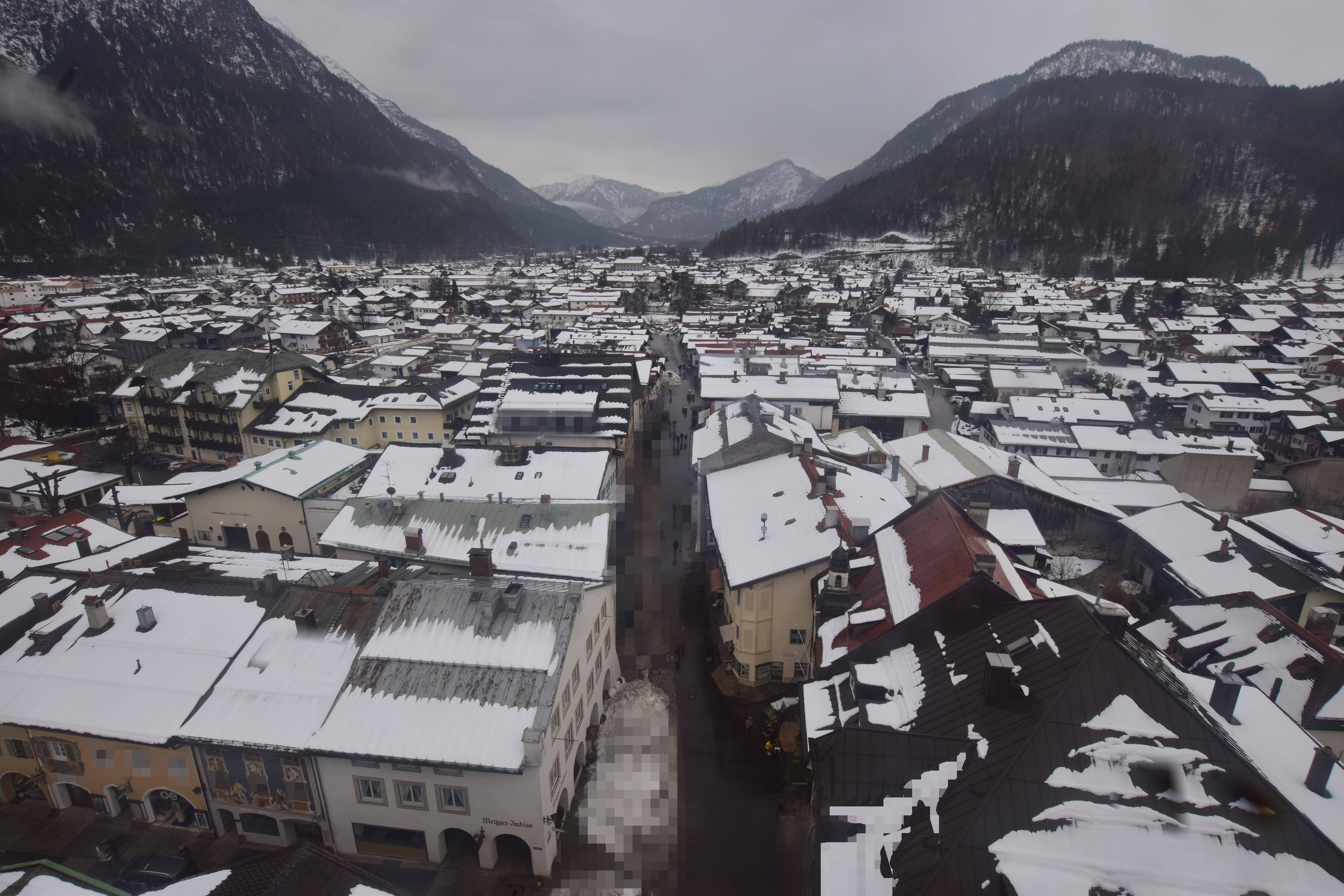 Archiv Foto Webcam Karwendel Mittenwald - Kirche