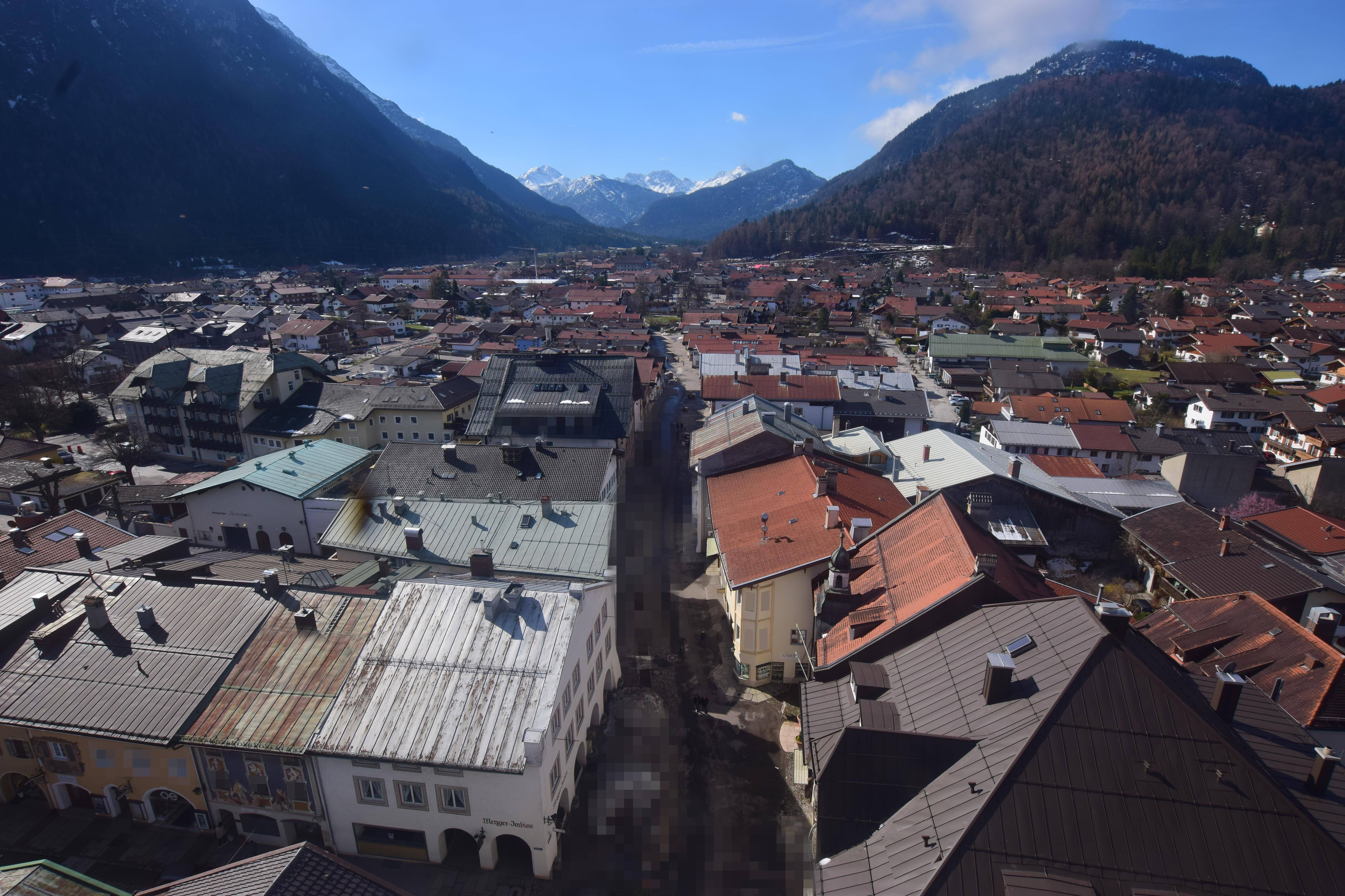 Archiv Foto Webcam Karwendel Mittenwald - Kirche
