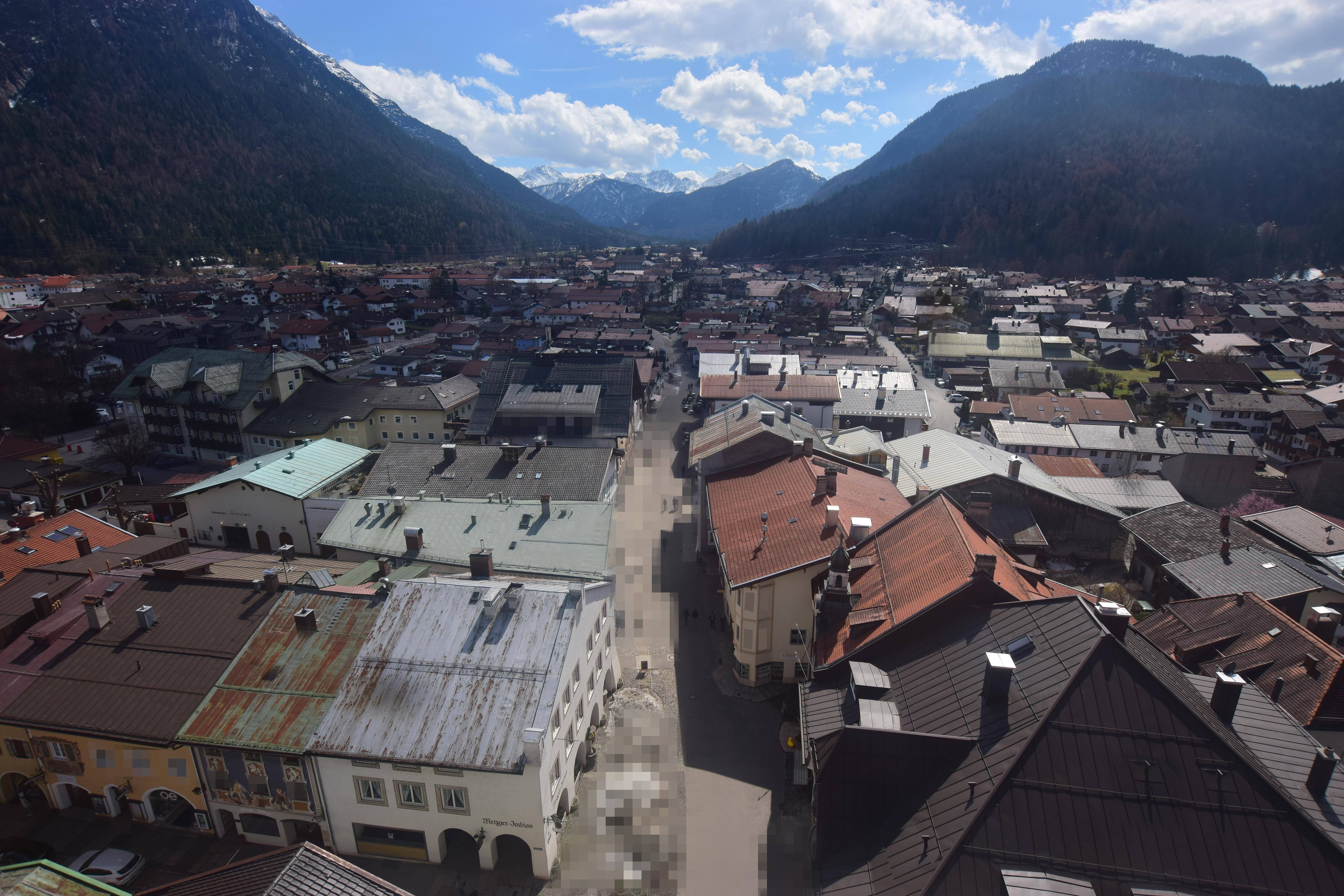 Archiv Foto Webcam Karwendel Mittenwald - Kirche