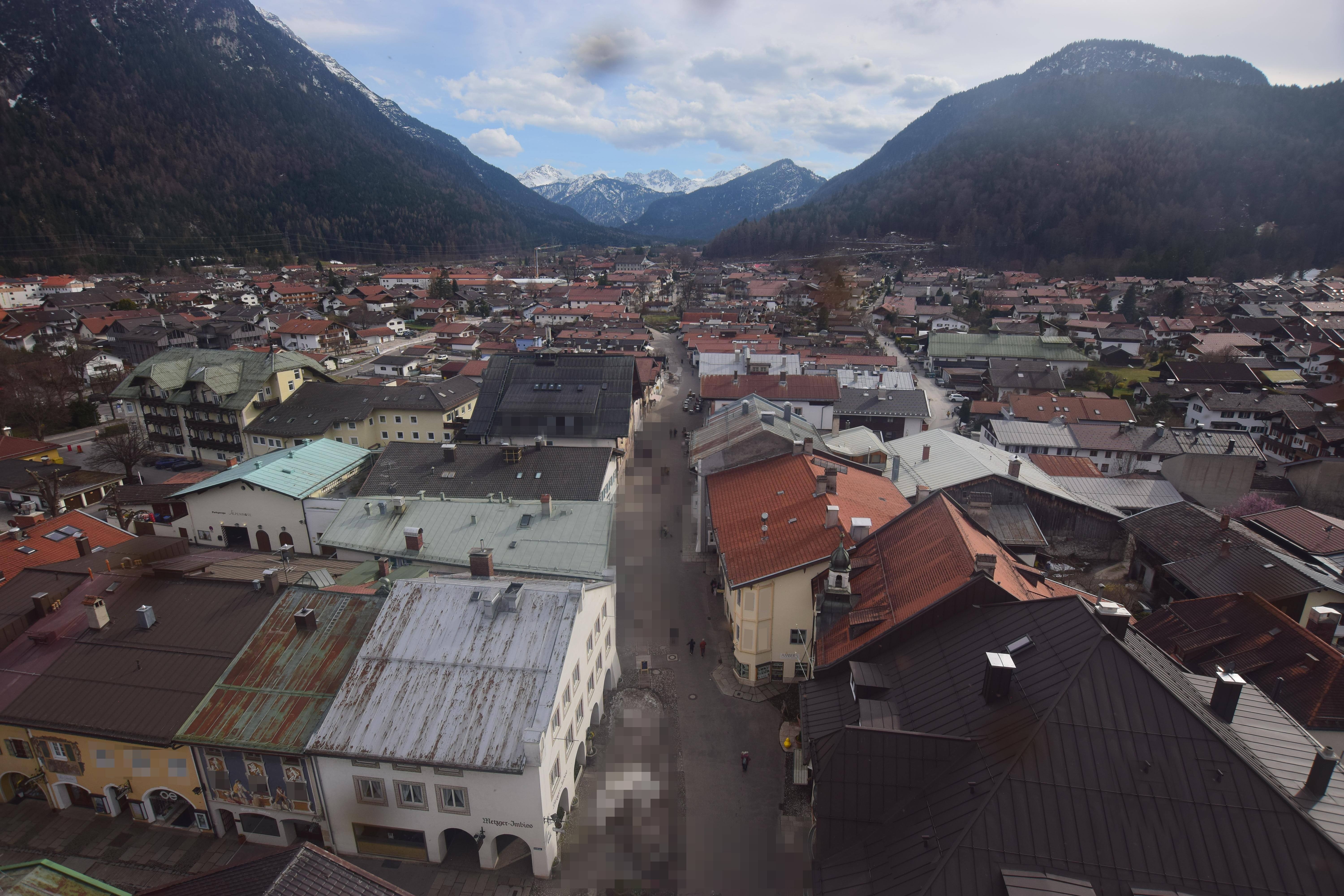 Archiv Foto Webcam Karwendel Mittenwald - Kirche