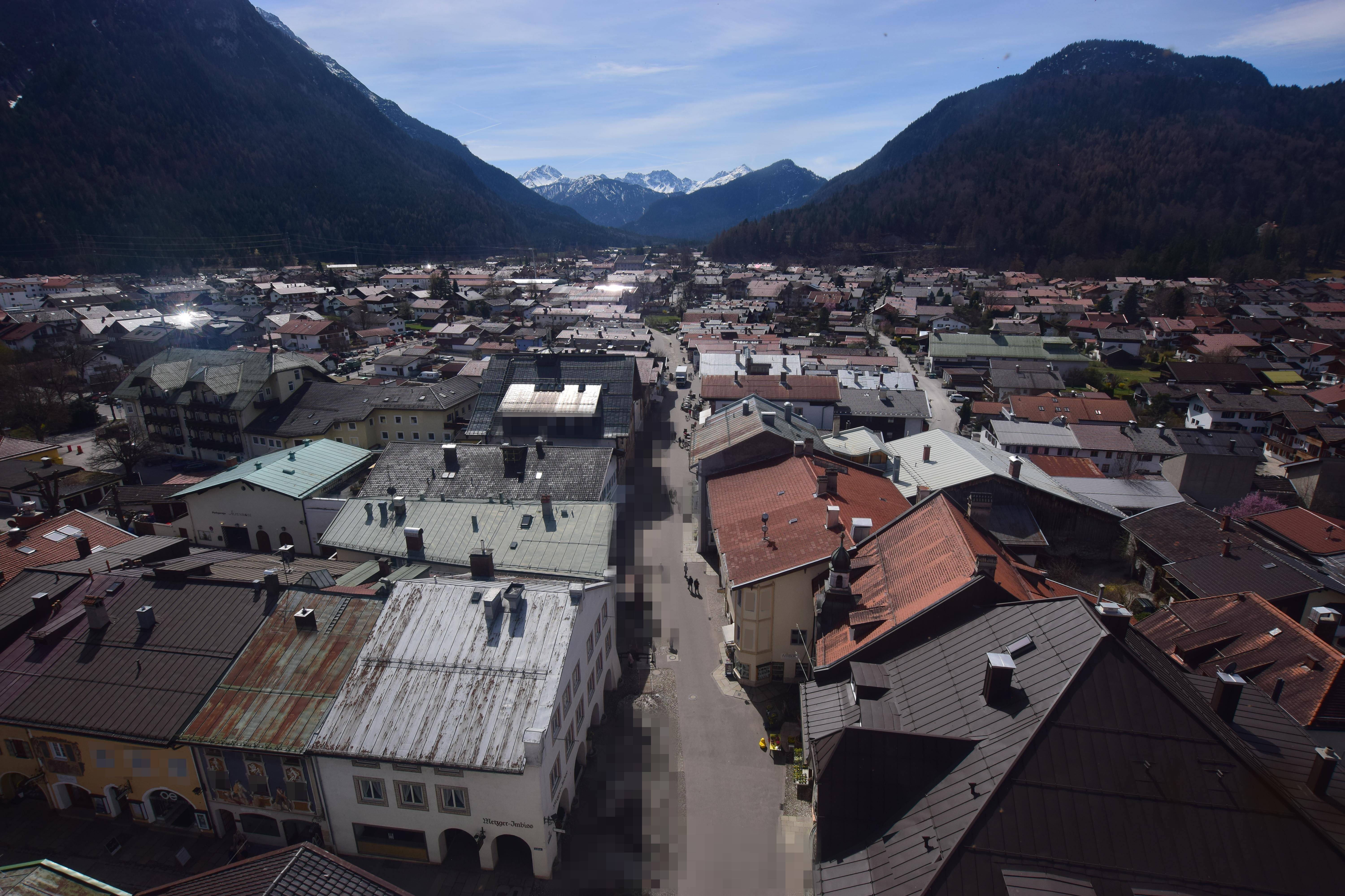 Archiv Foto Webcam Karwendel Mittenwald - Kirche