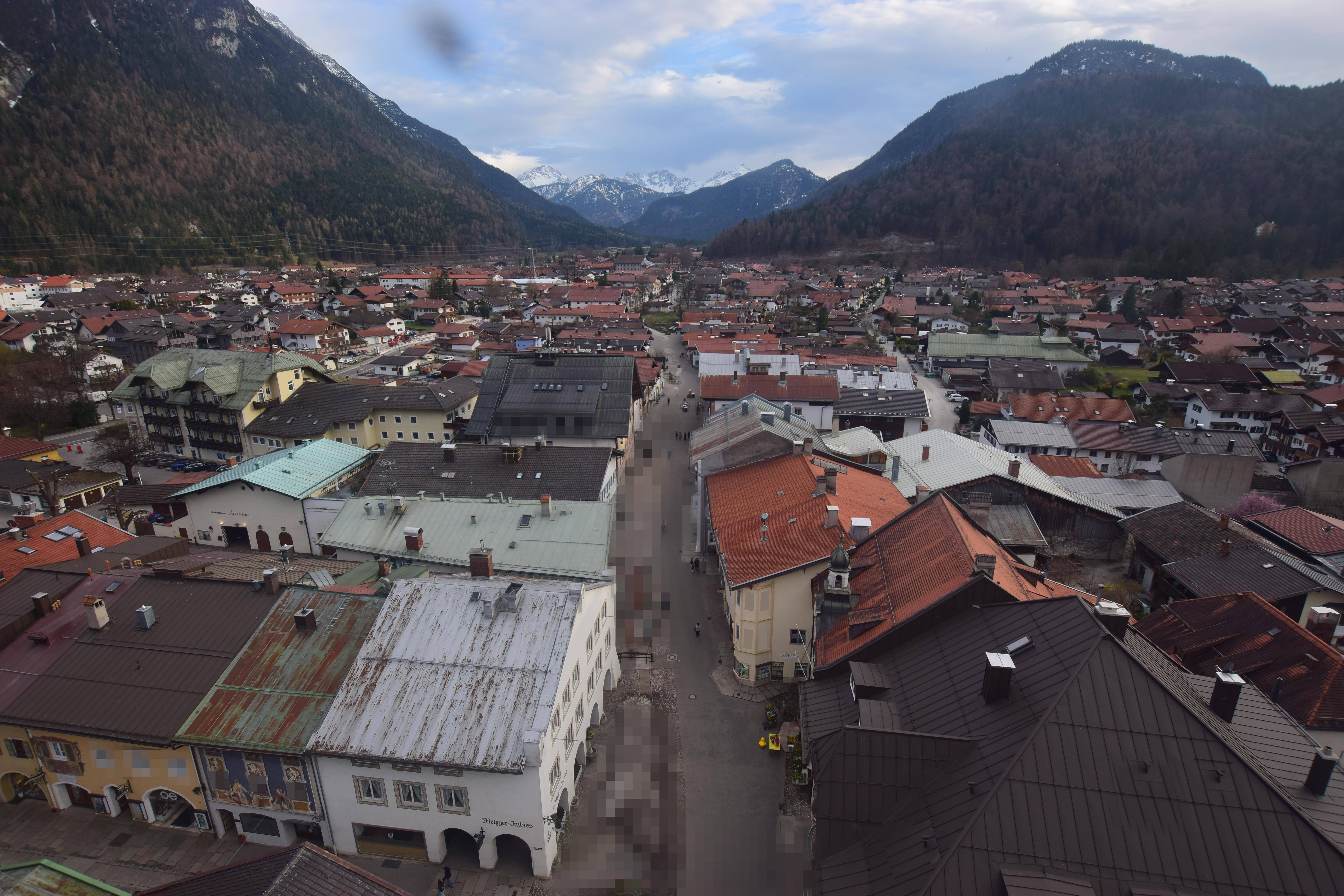 Archiv Foto Webcam Karwendel Mittenwald - Kirche