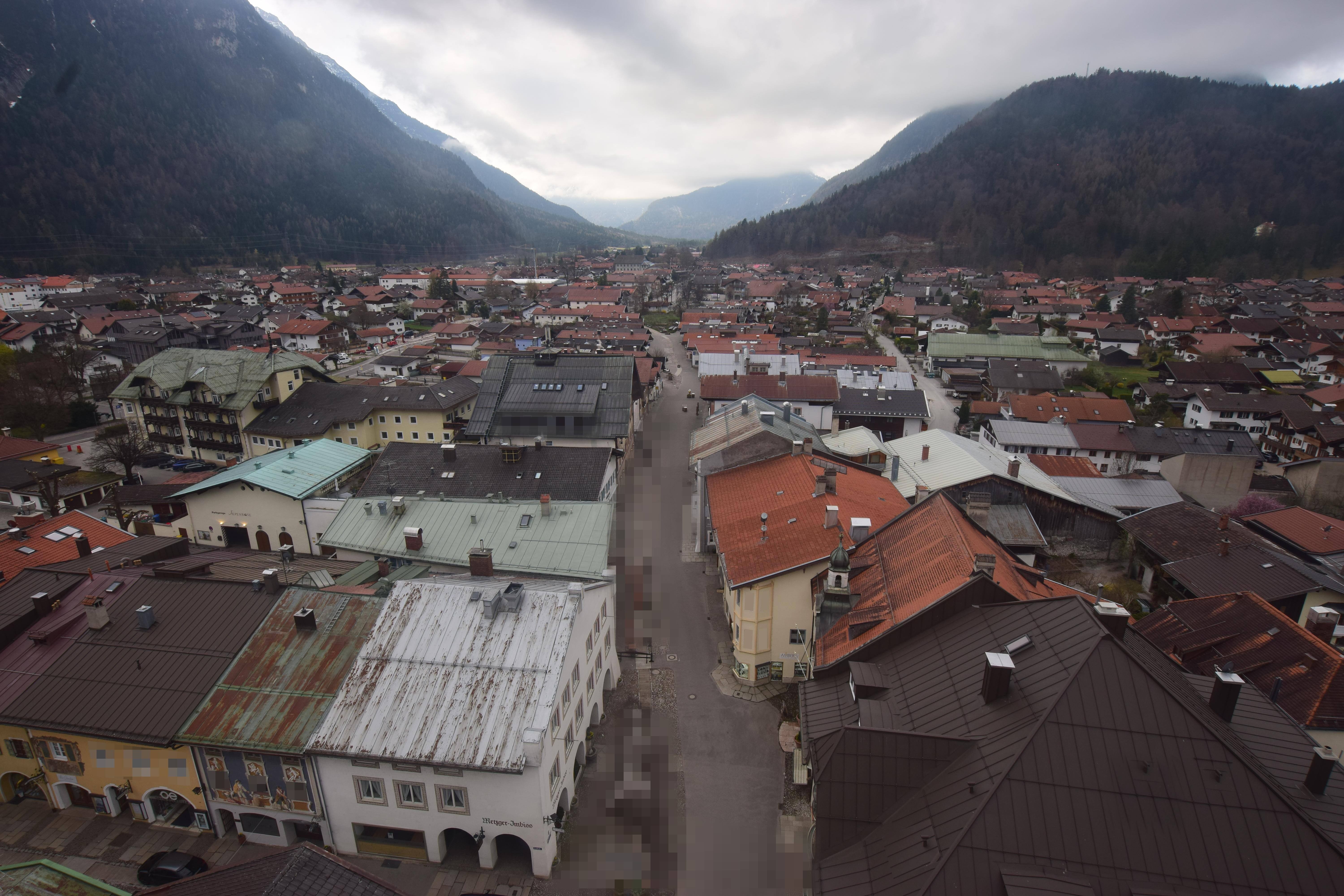 Archiv Foto Webcam Karwendel Mittenwald - Kirche