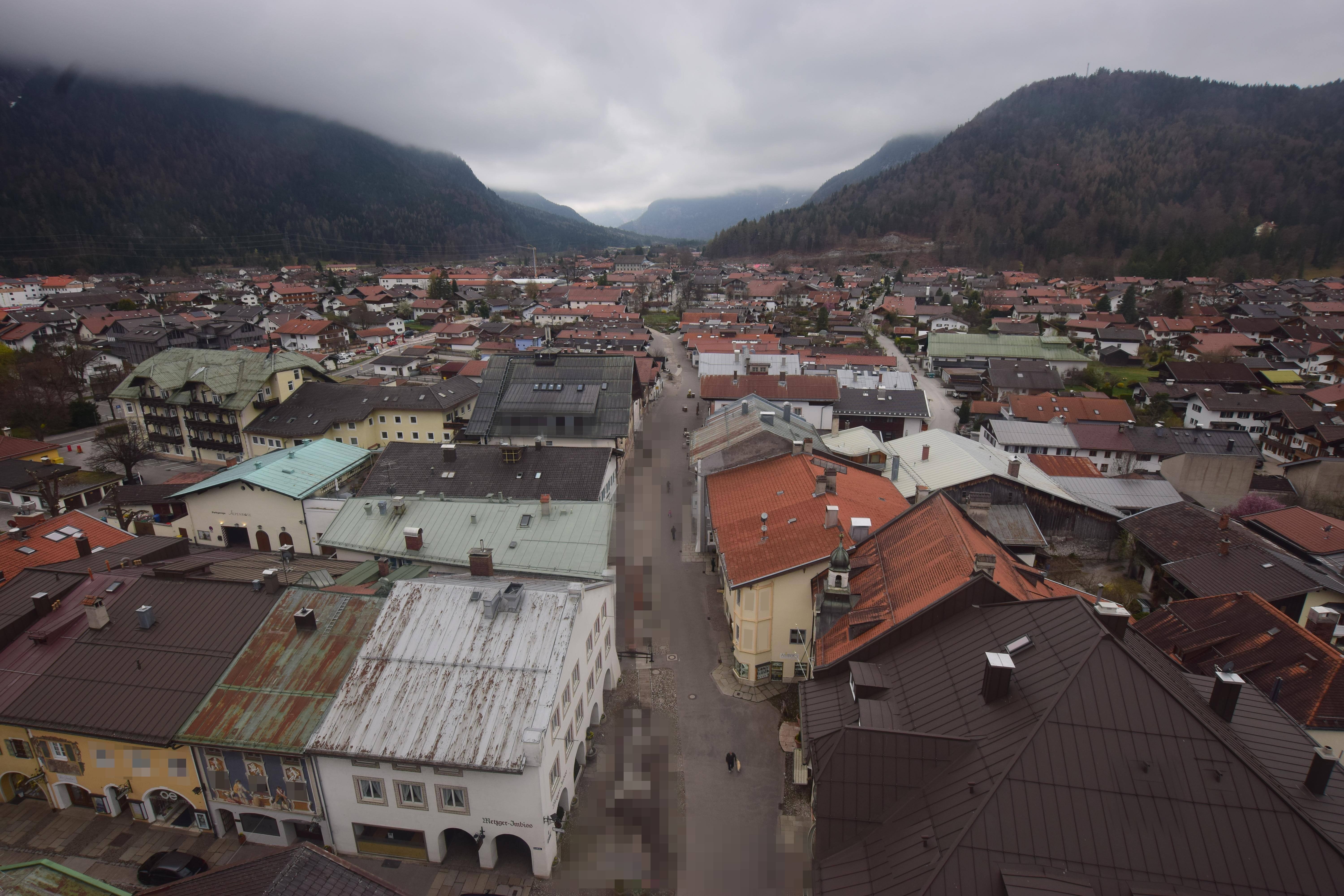 Archiv Foto Webcam Karwendel Mittenwald - Kirche