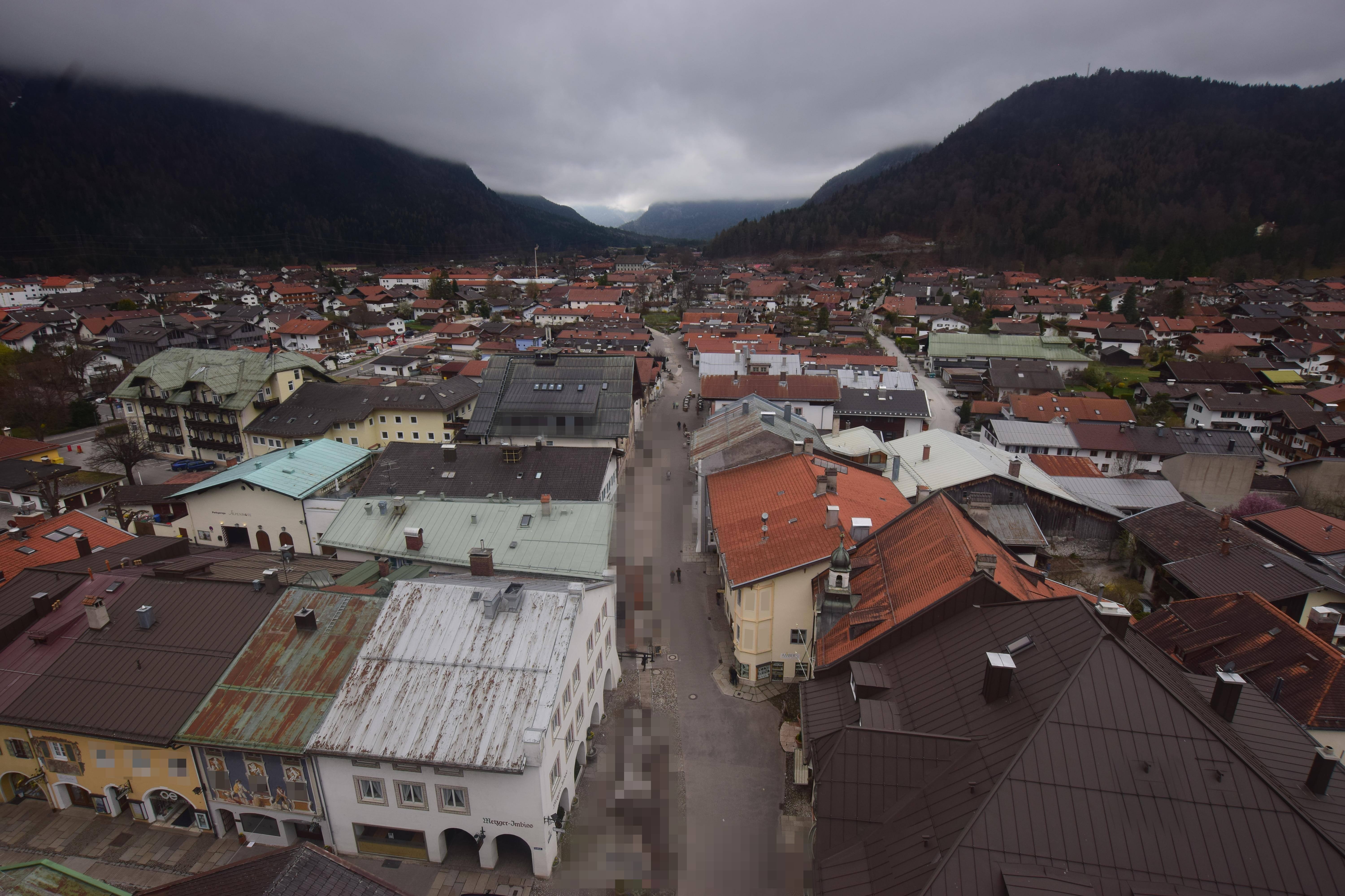 Archiv Foto Webcam Karwendel Mittenwald - Kirche