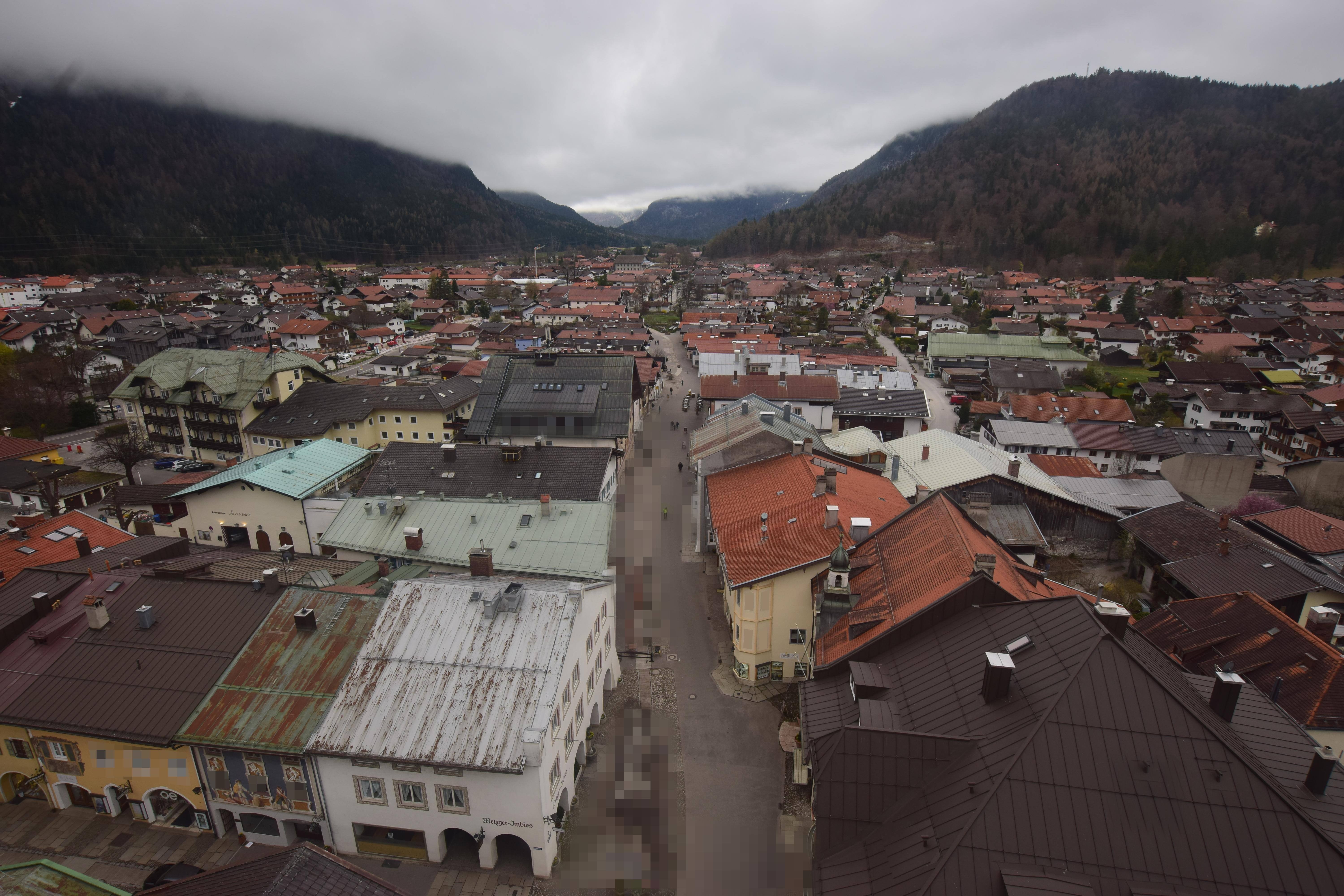 Archiv Foto Webcam Karwendel Mittenwald - Kirche