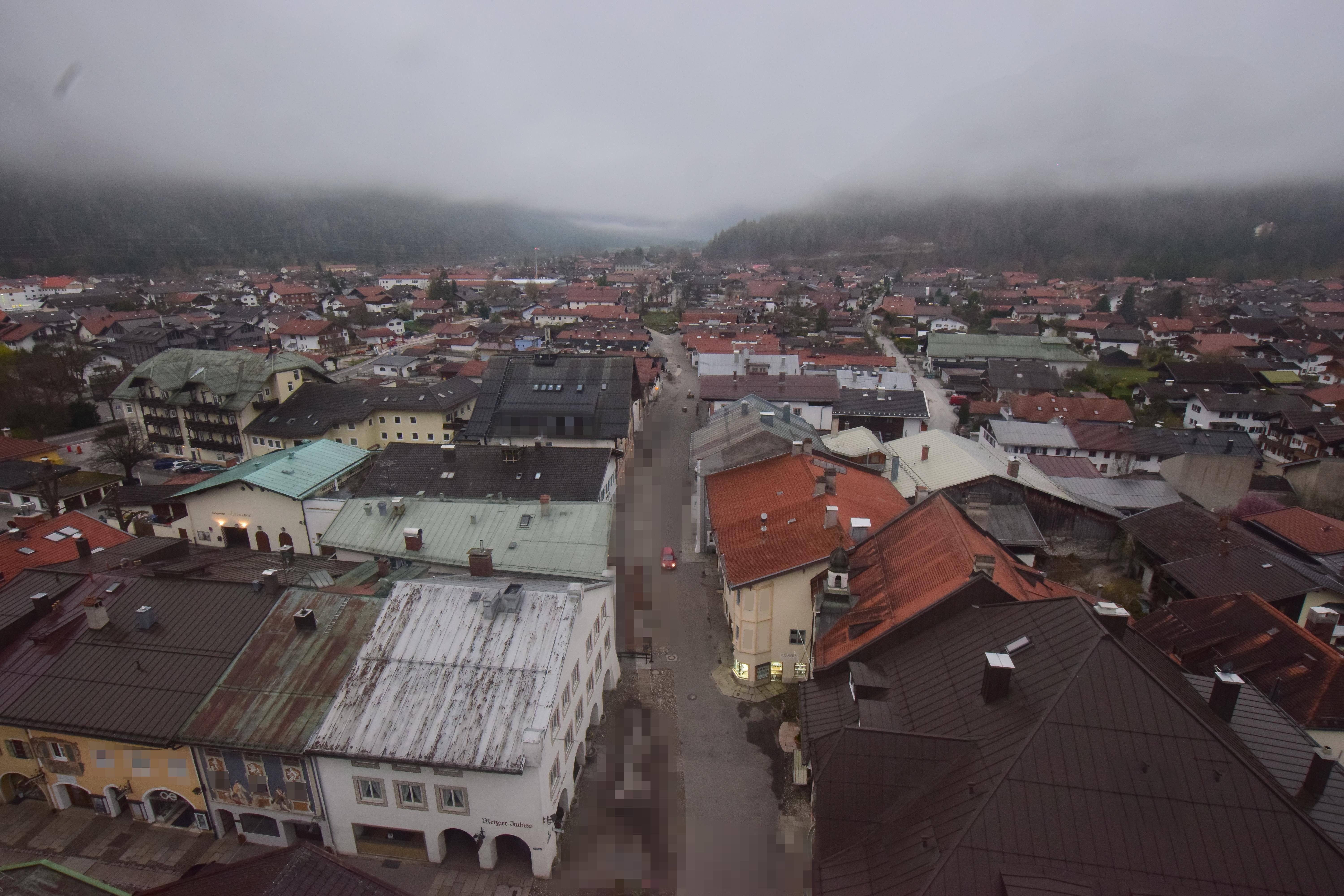 Archived image Webcam Karwendel Mittenwald - Church