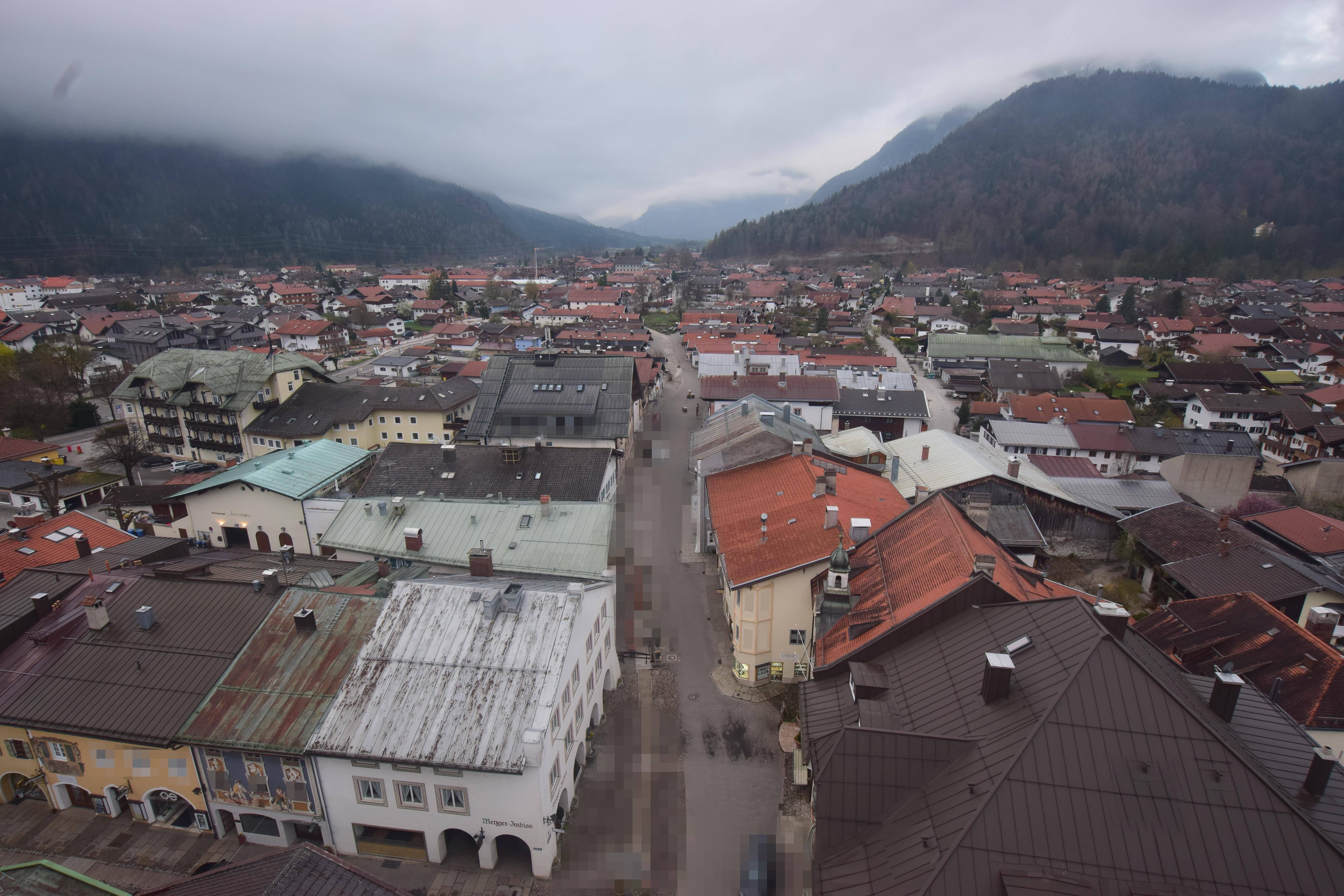 Archiv Foto Webcam Karwendel Mittenwald - Kirche