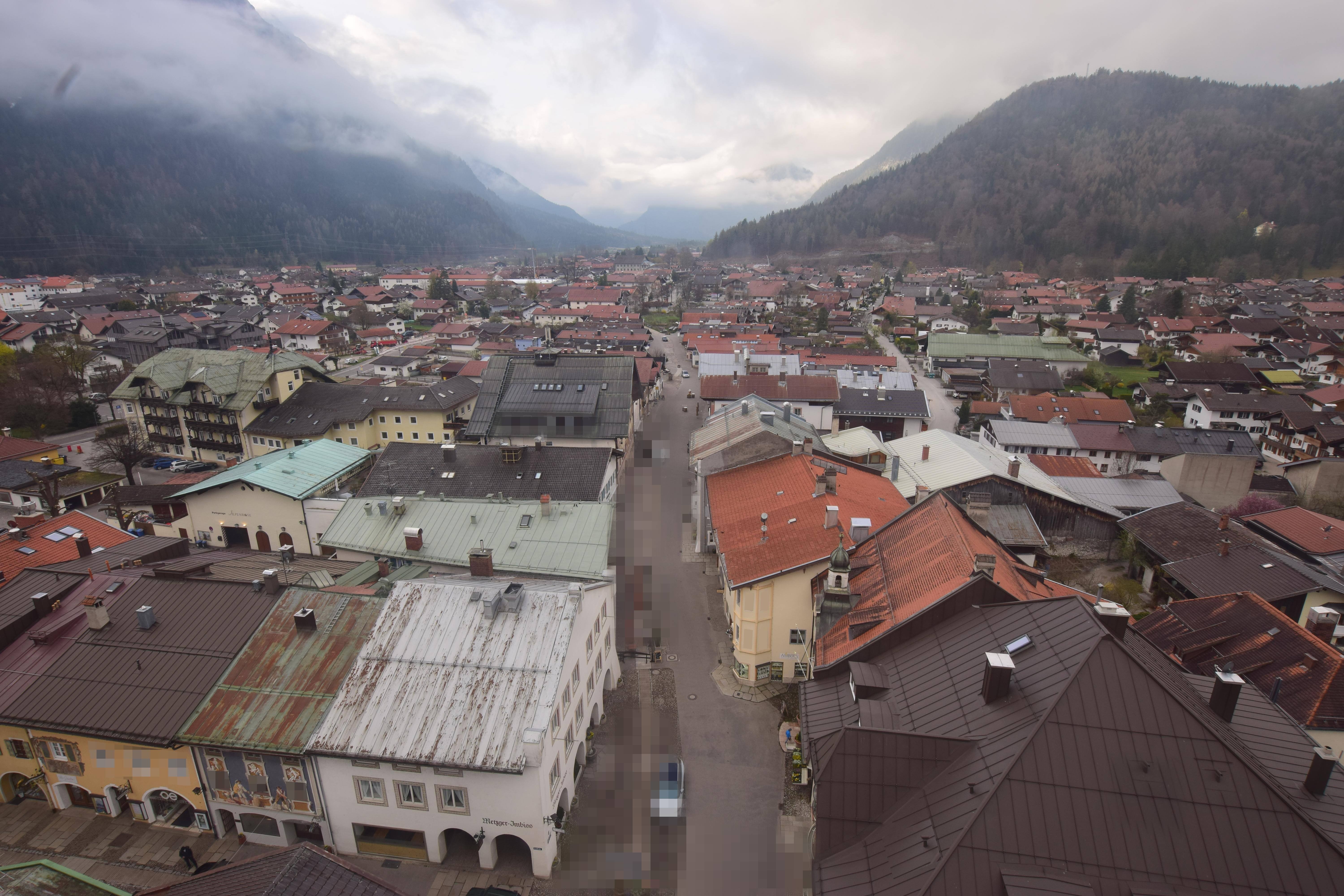 Archiv Foto Webcam Karwendel Mittenwald - Kirche