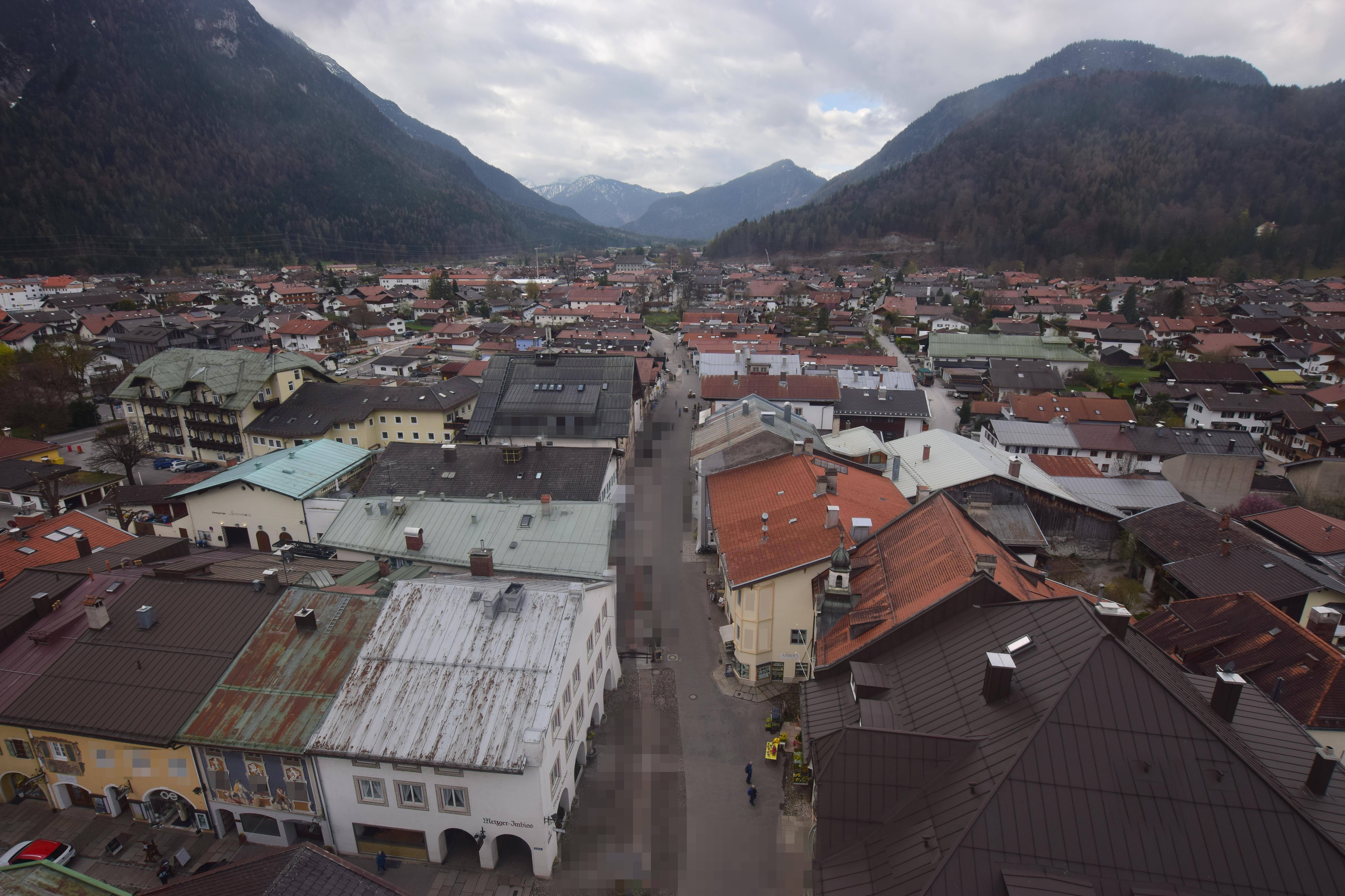 Archiv Foto Webcam Karwendel Mittenwald - Kirche