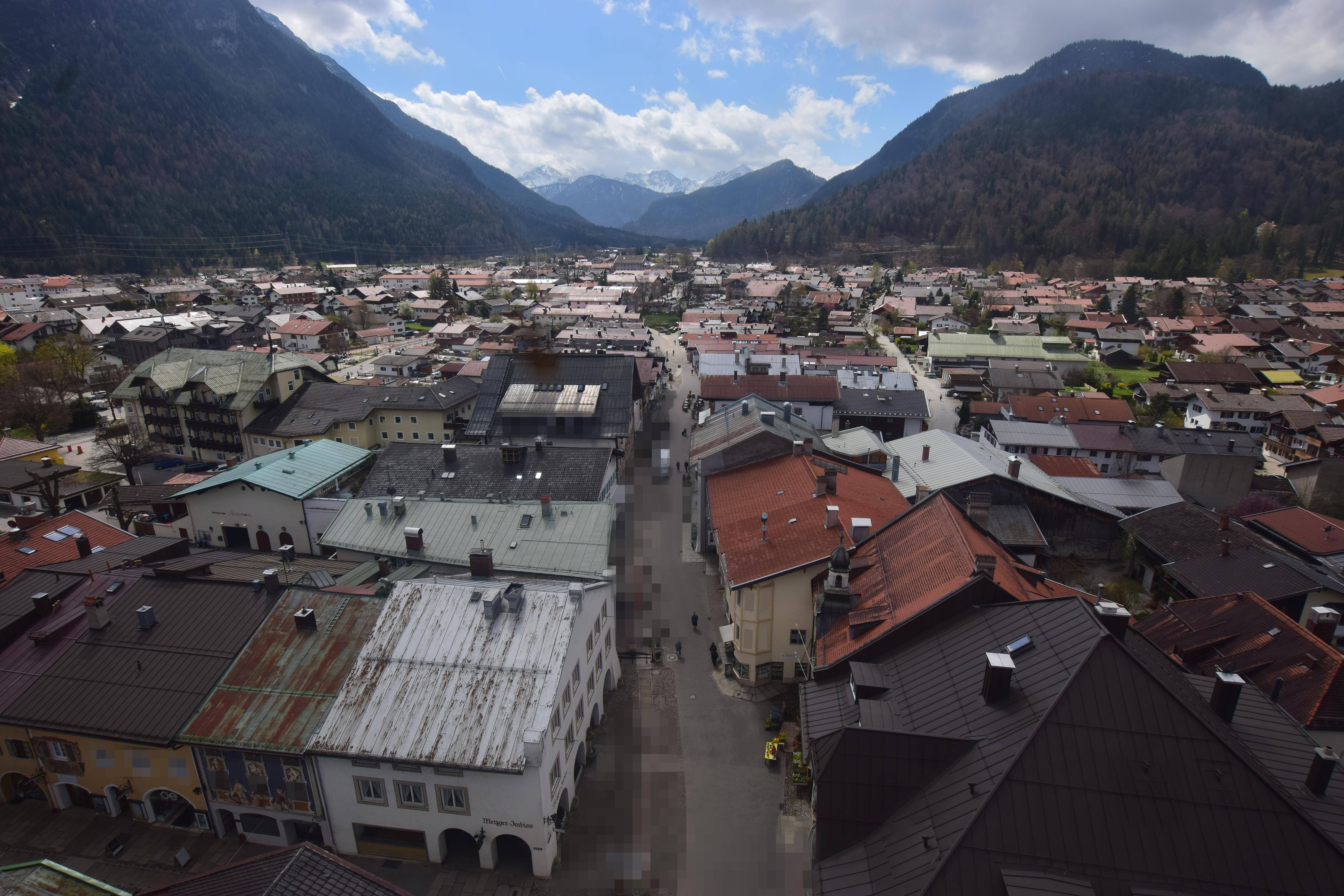 Archiv Foto Webcam Karwendel Mittenwald - Kirche