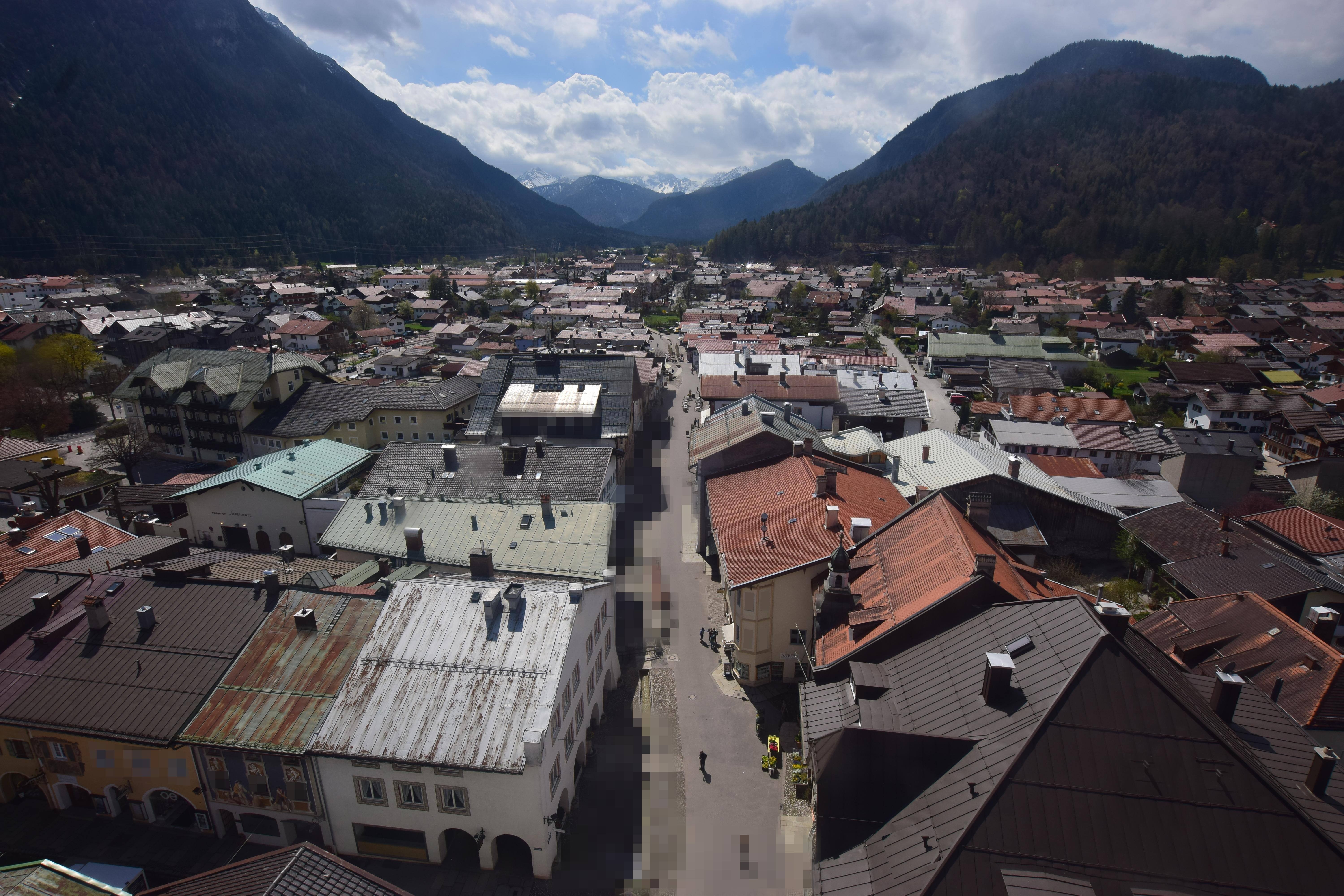 Archiv Foto Webcam Karwendel Mittenwald - Kirche