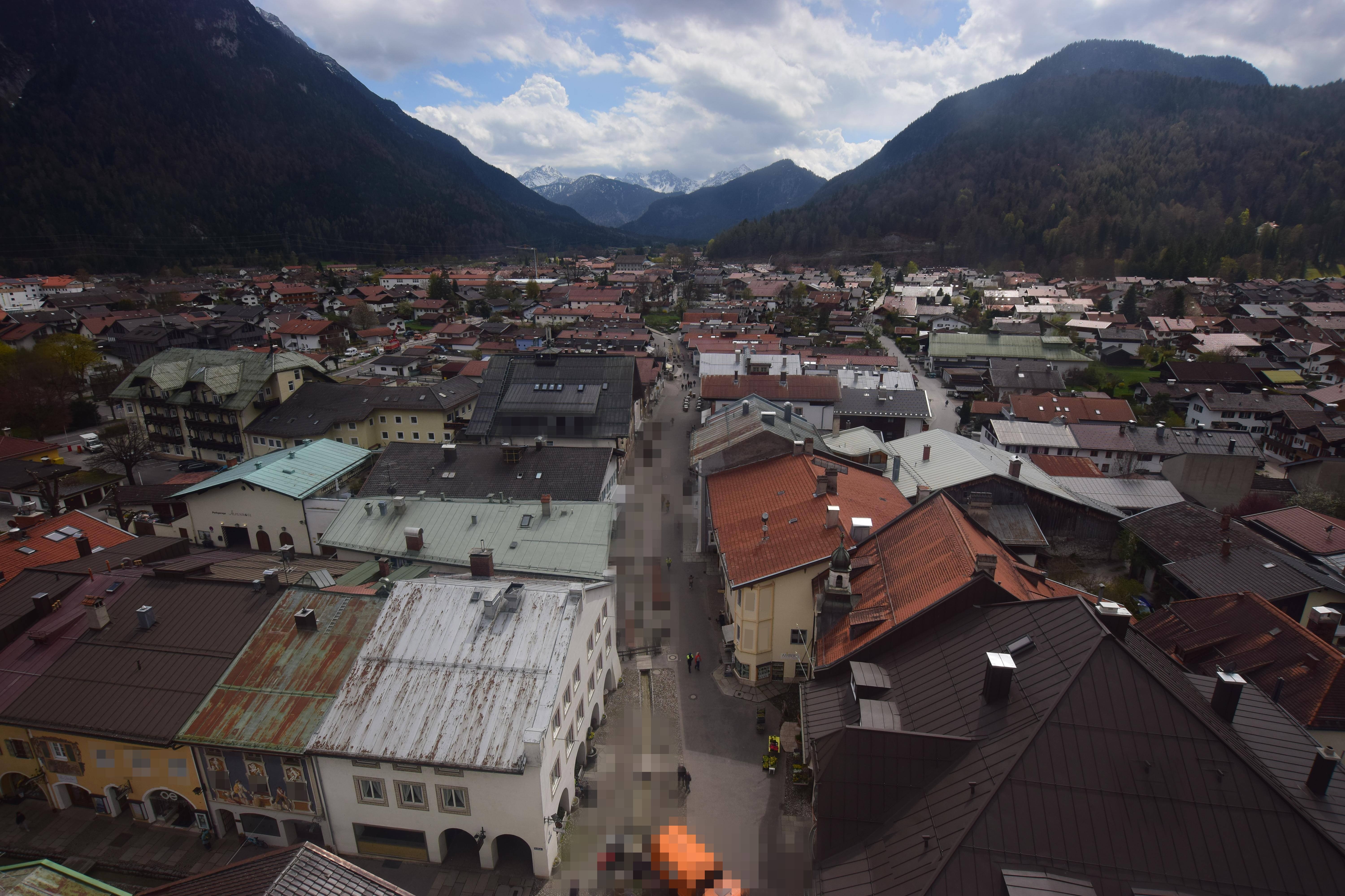 Archiv Foto Webcam Karwendel Mittenwald - Kirche