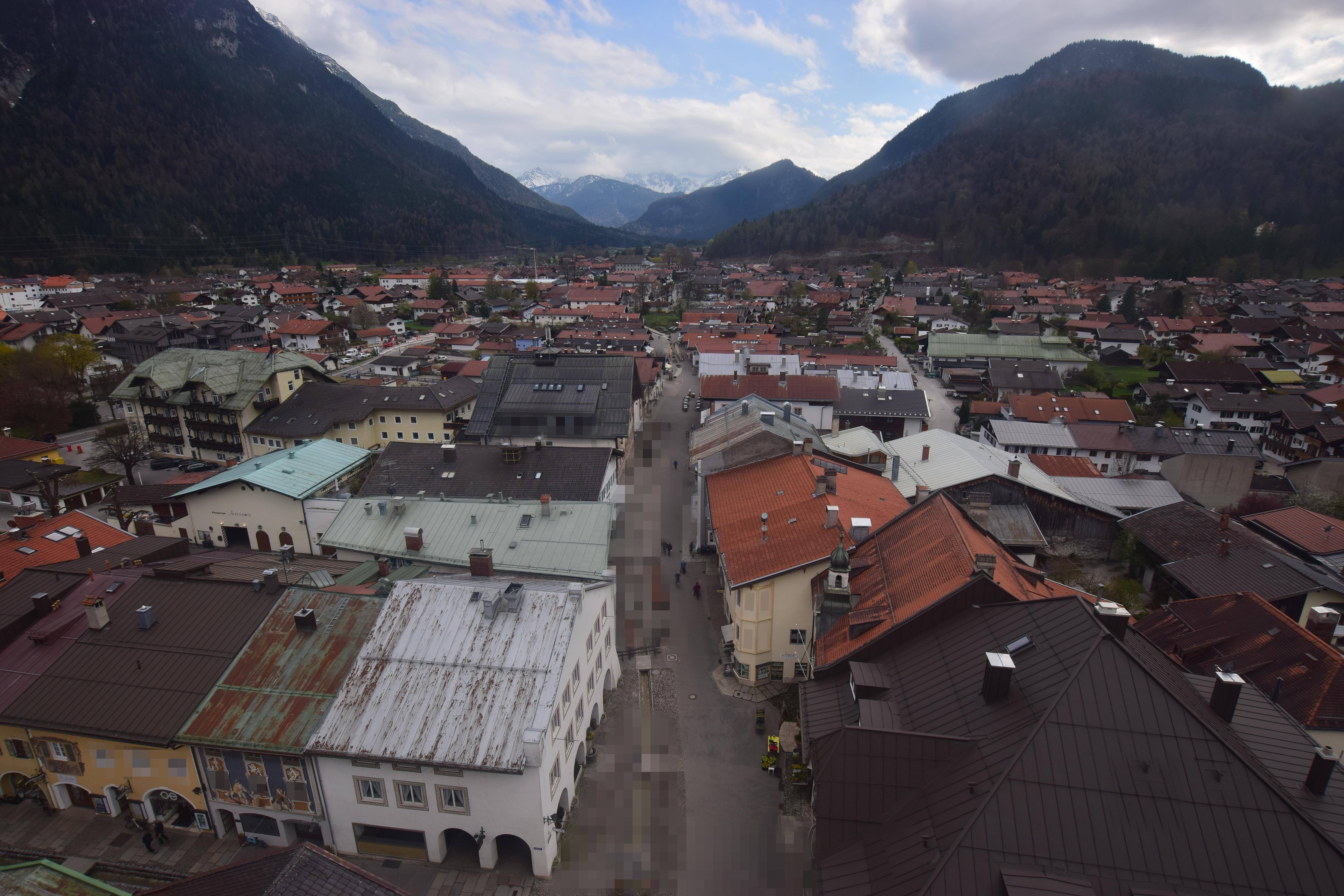 Archiv Foto Webcam Karwendel Mittenwald - Kirche