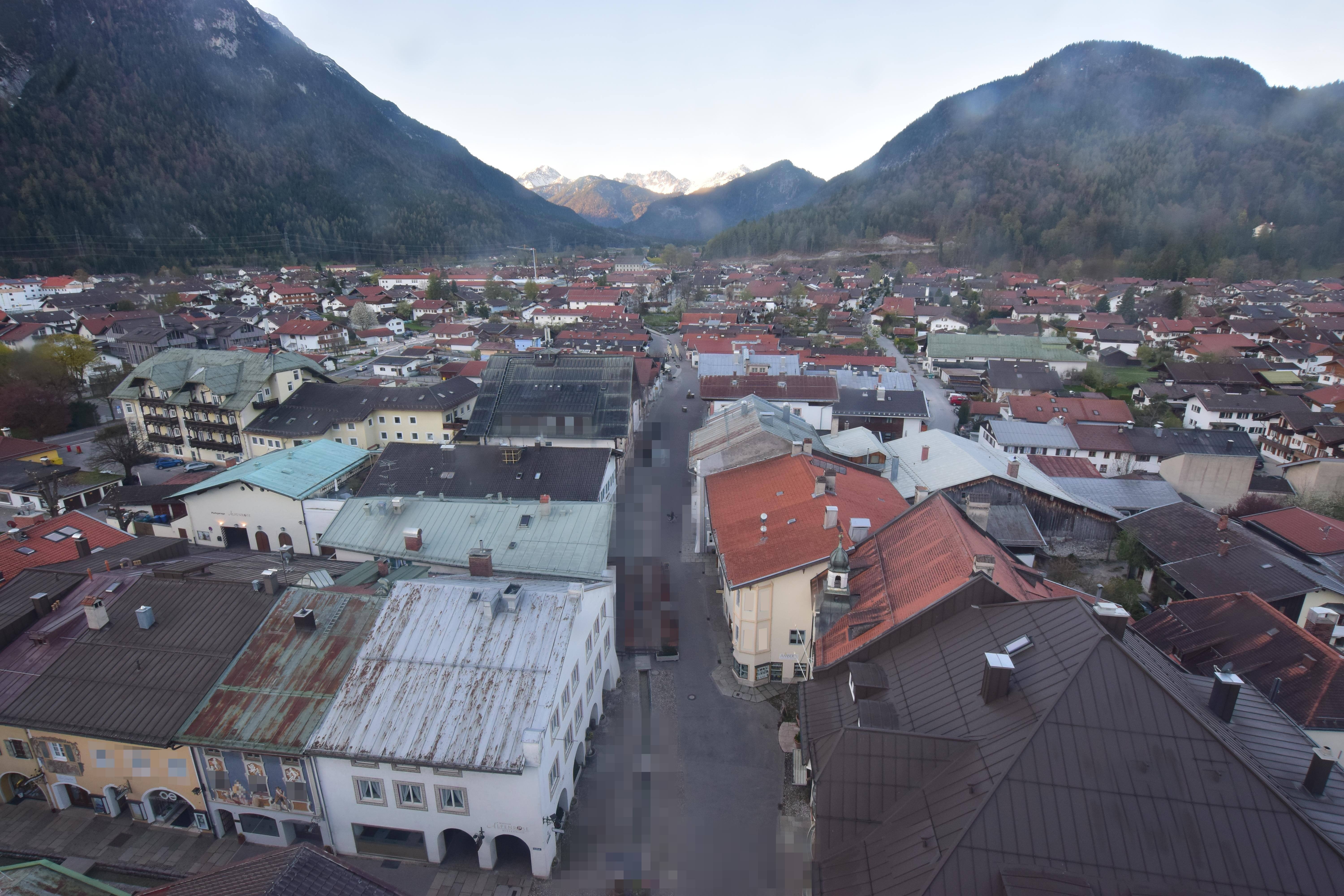 Archiv Foto Webcam Karwendel Mittenwald - Kirche