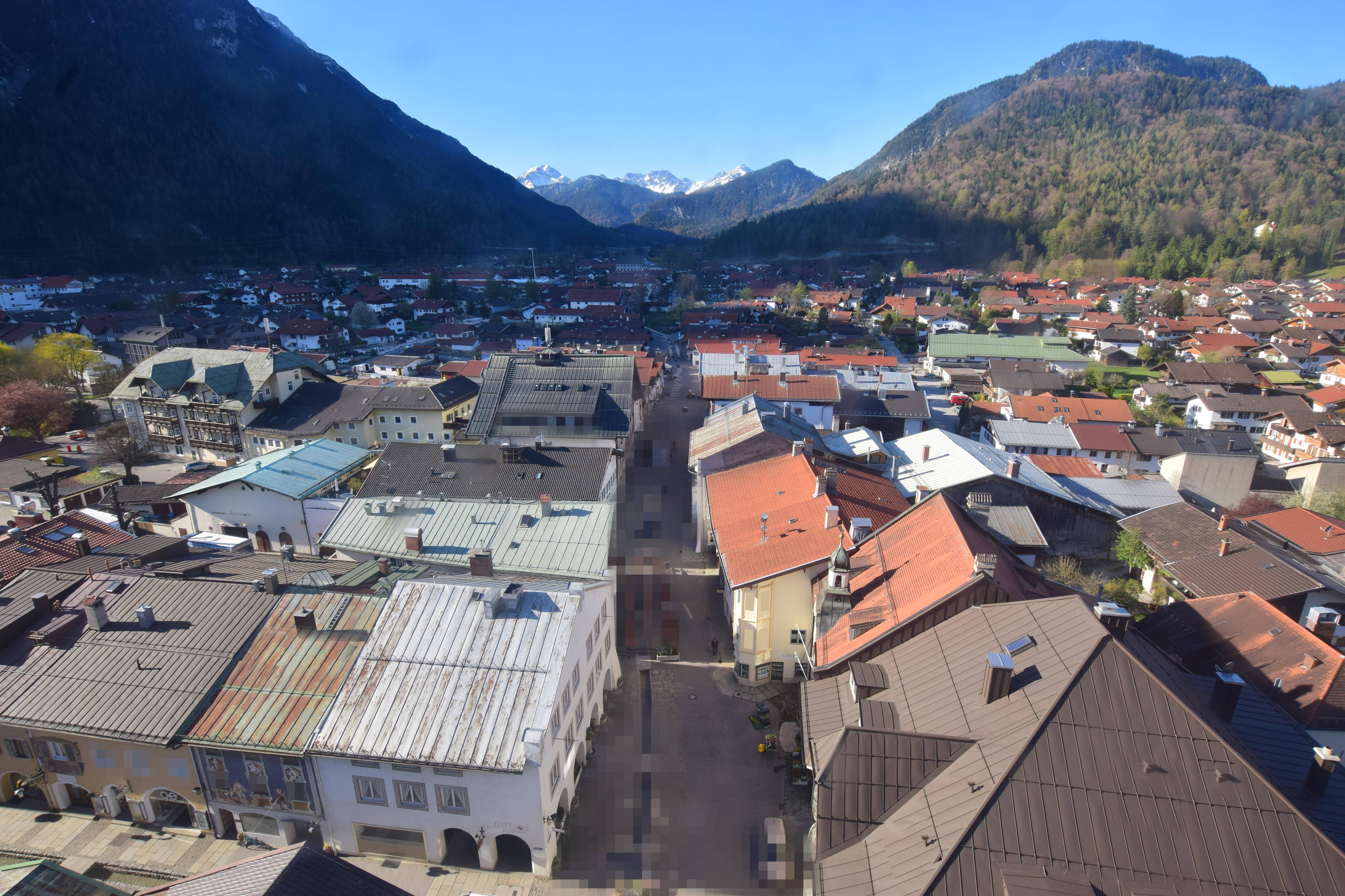 Archiv Foto Webcam Karwendel Mittenwald - Kirche