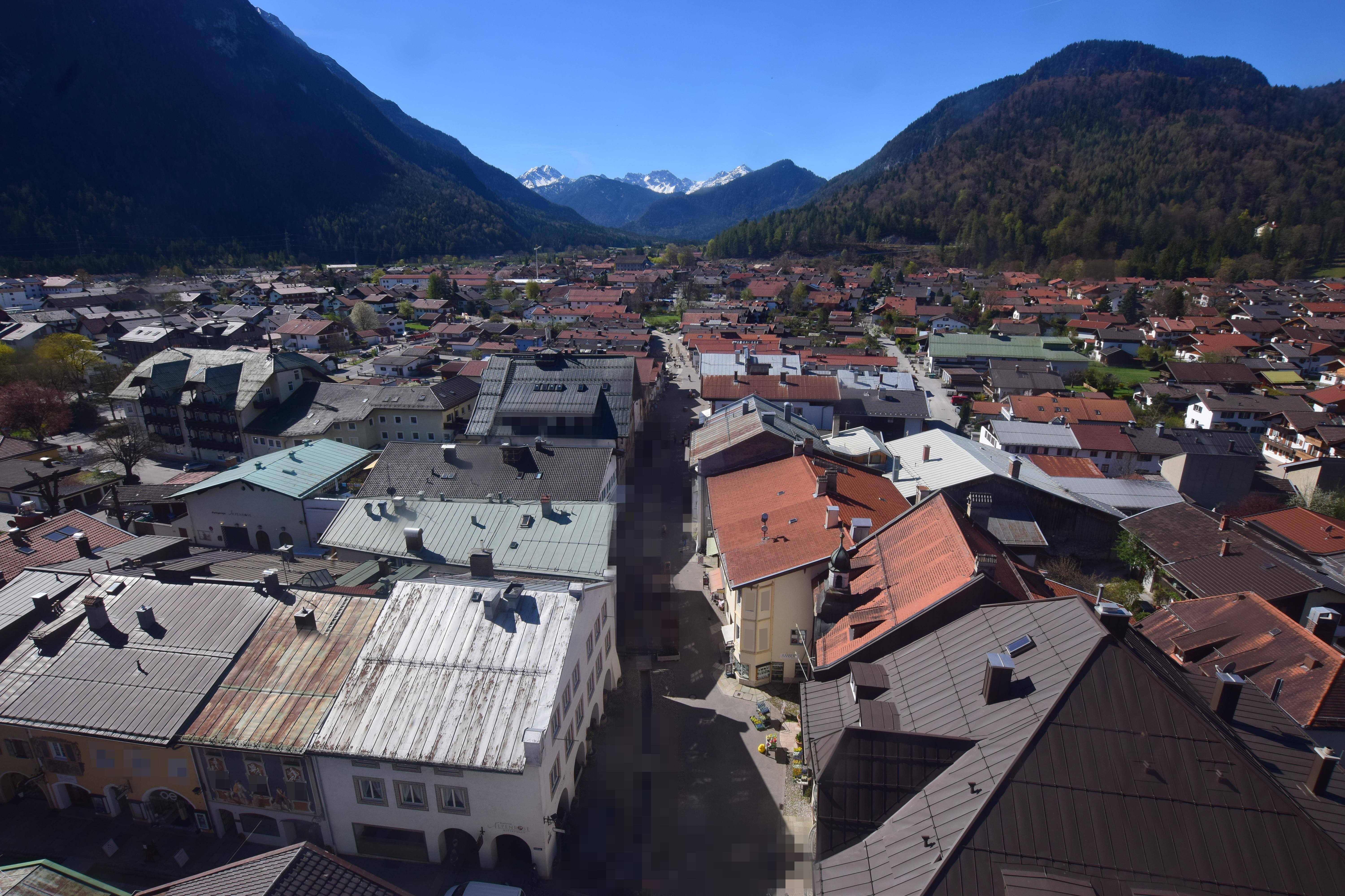 Archiv Foto Webcam Karwendel Mittenwald - Kirche