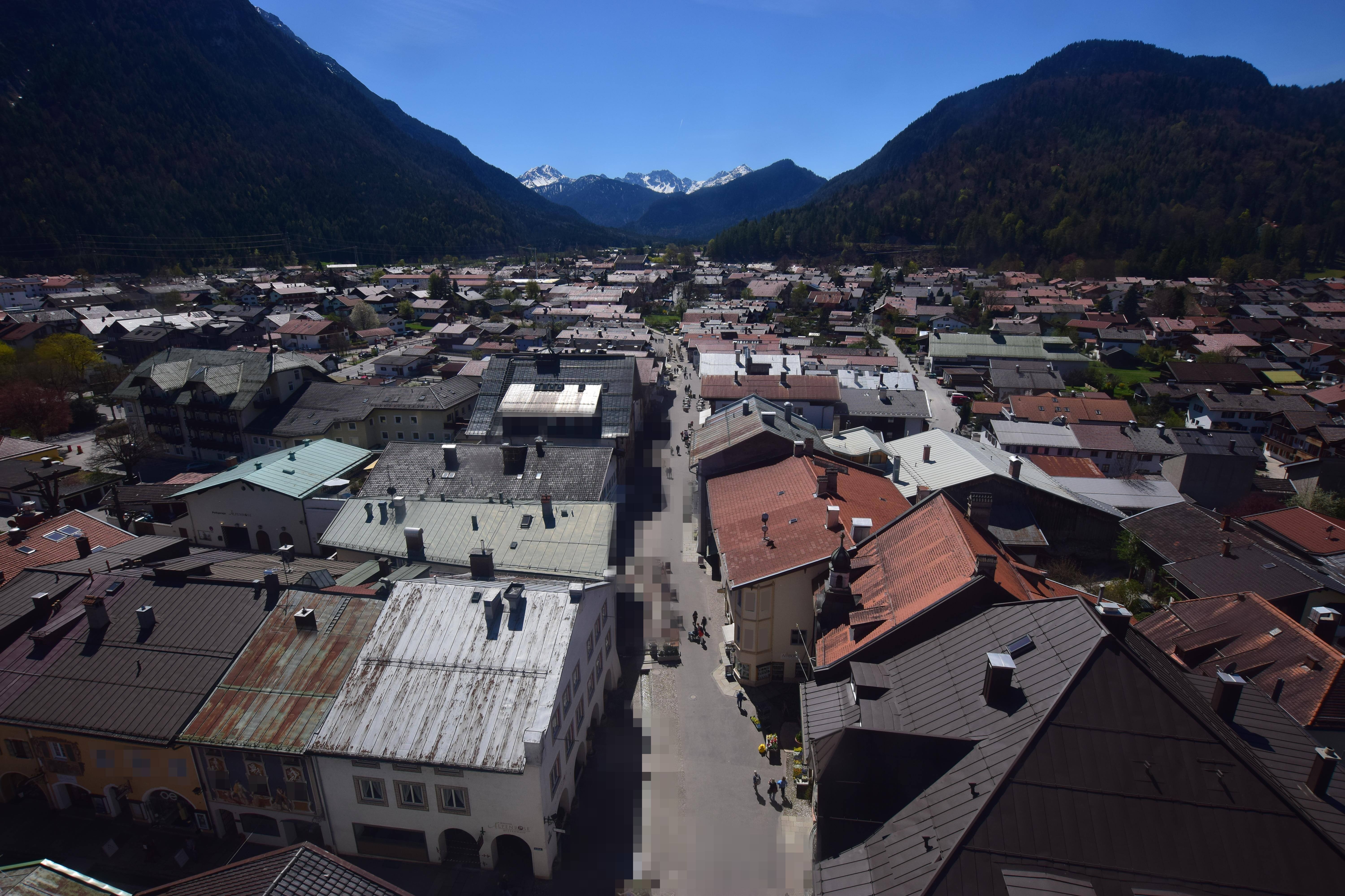 Archiv Foto Webcam Karwendel Mittenwald - Kirche