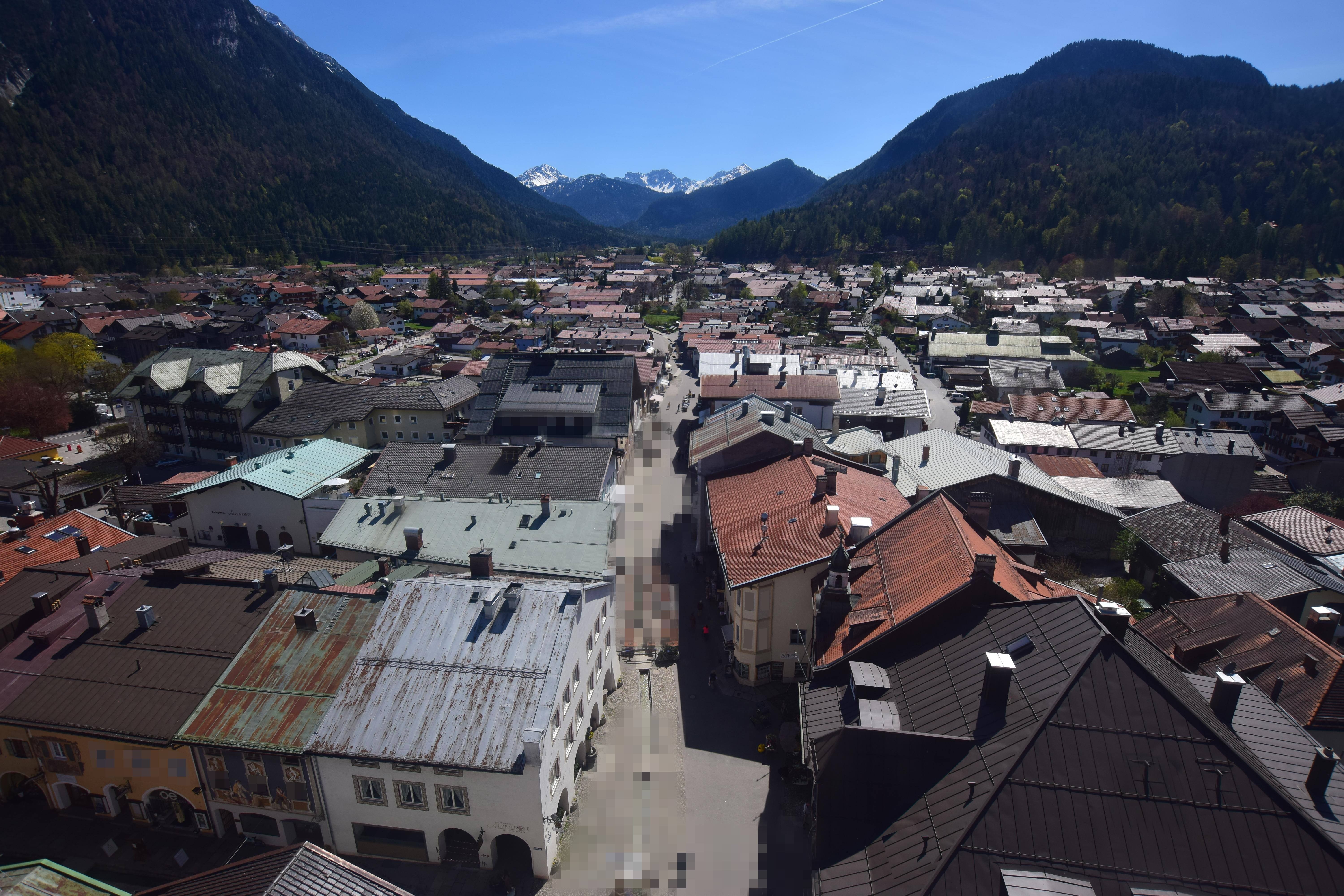Archiv Foto Webcam Karwendel Mittenwald - Kirche