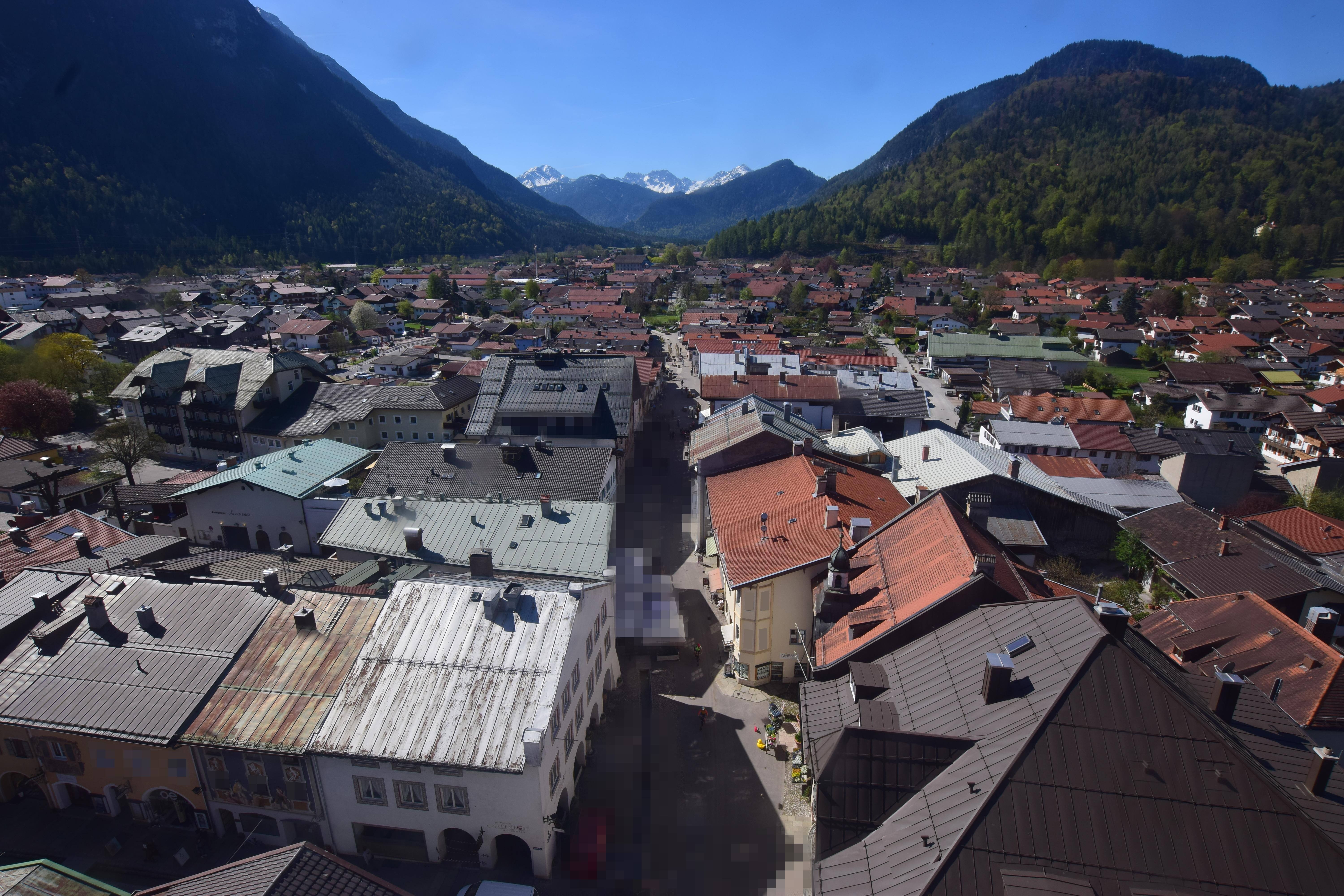 Archiv Foto Webcam Karwendel Mittenwald - Kirche