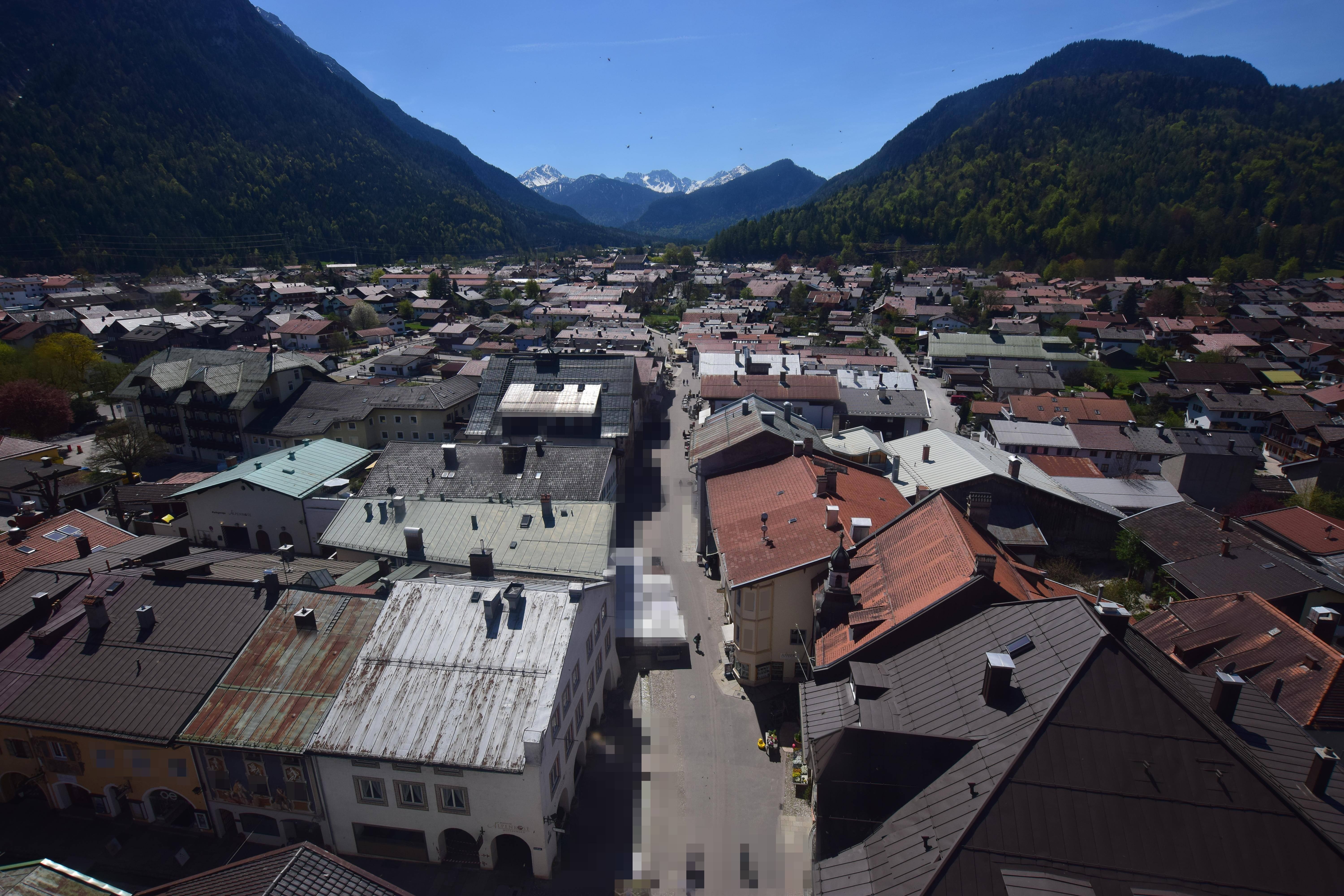 Archiv Foto Webcam Karwendel Mittenwald - Kirche