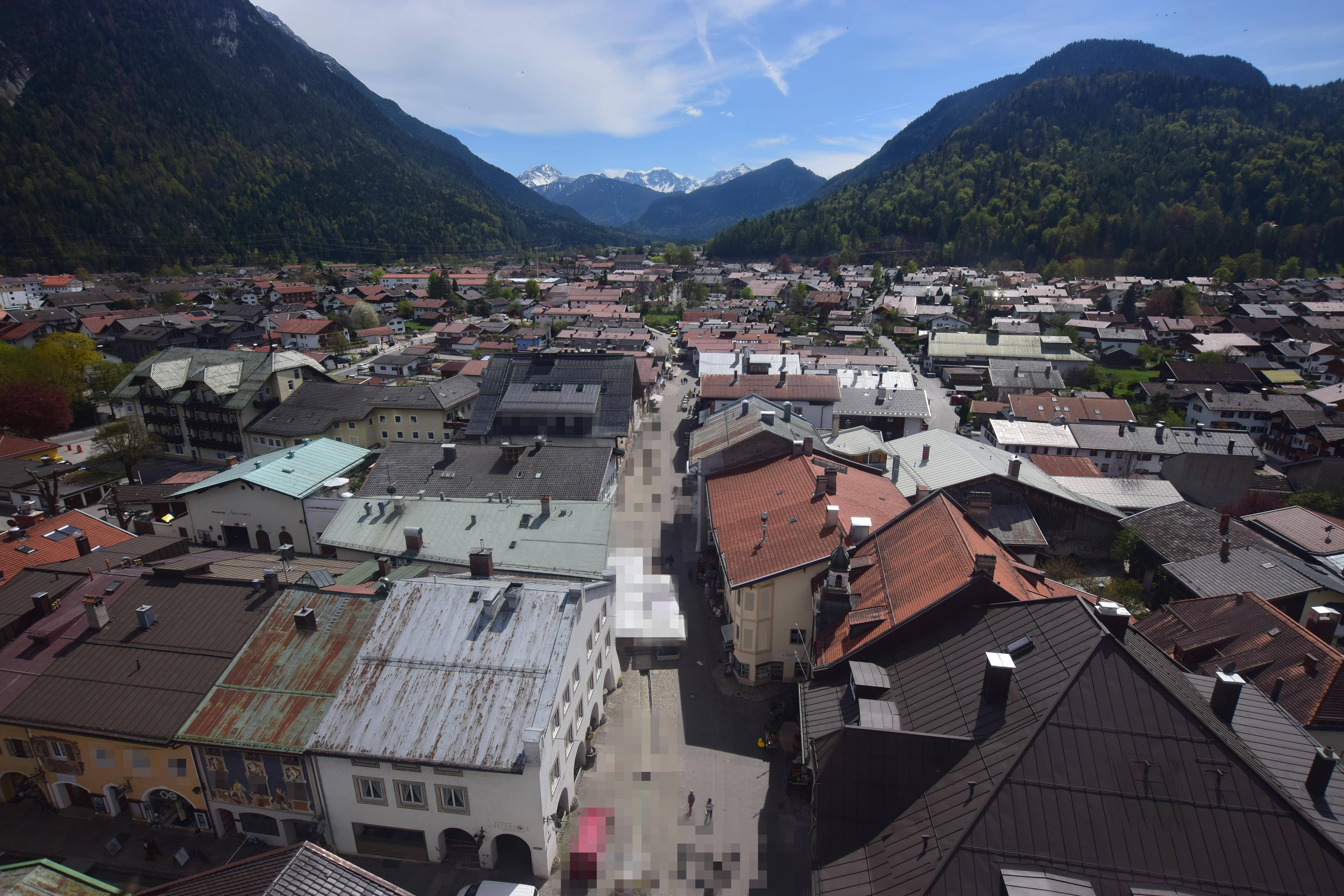 Archiv Foto Webcam Karwendel Mittenwald - Kirche