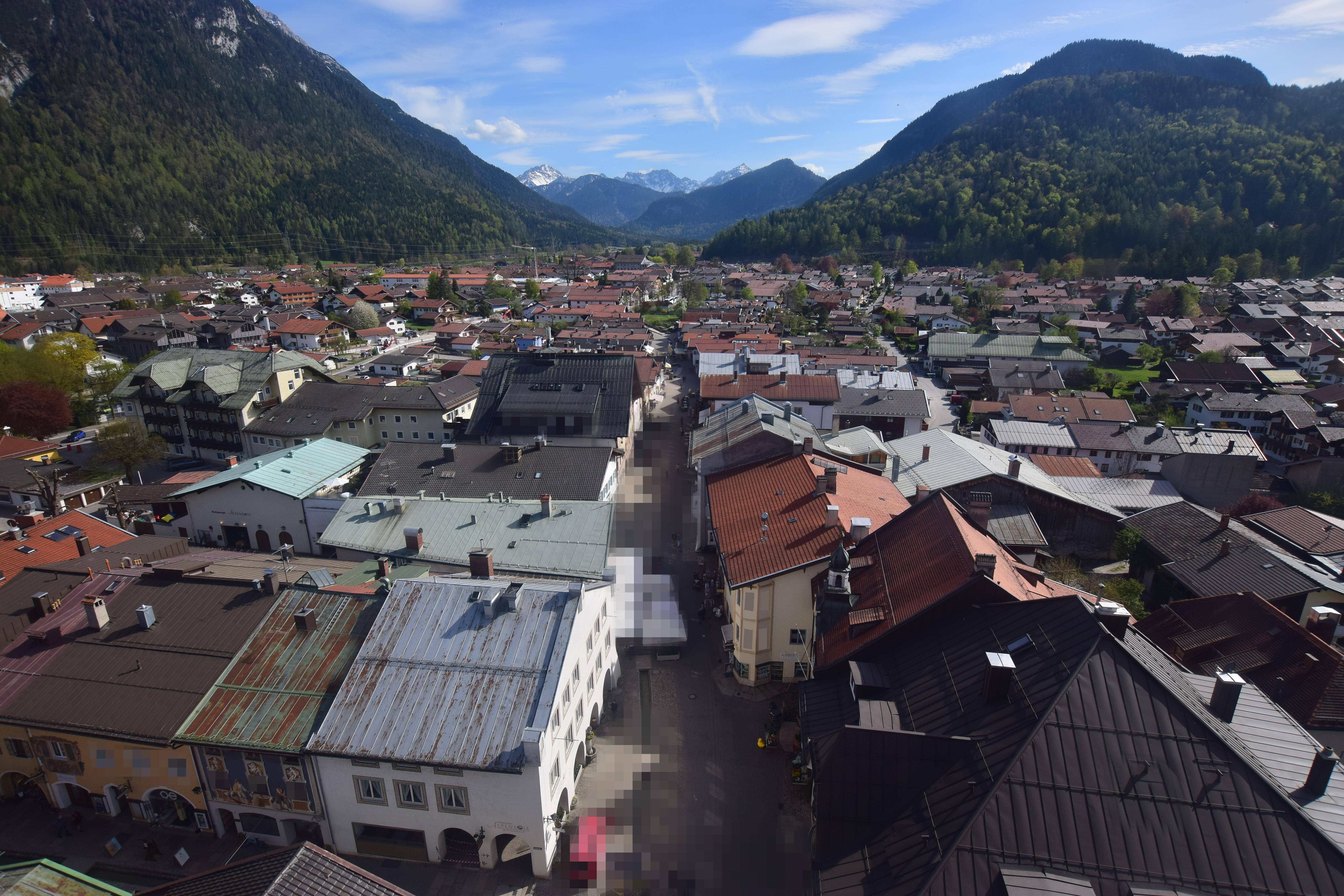 Archiv Foto Webcam Karwendel Mittenwald - Kirche