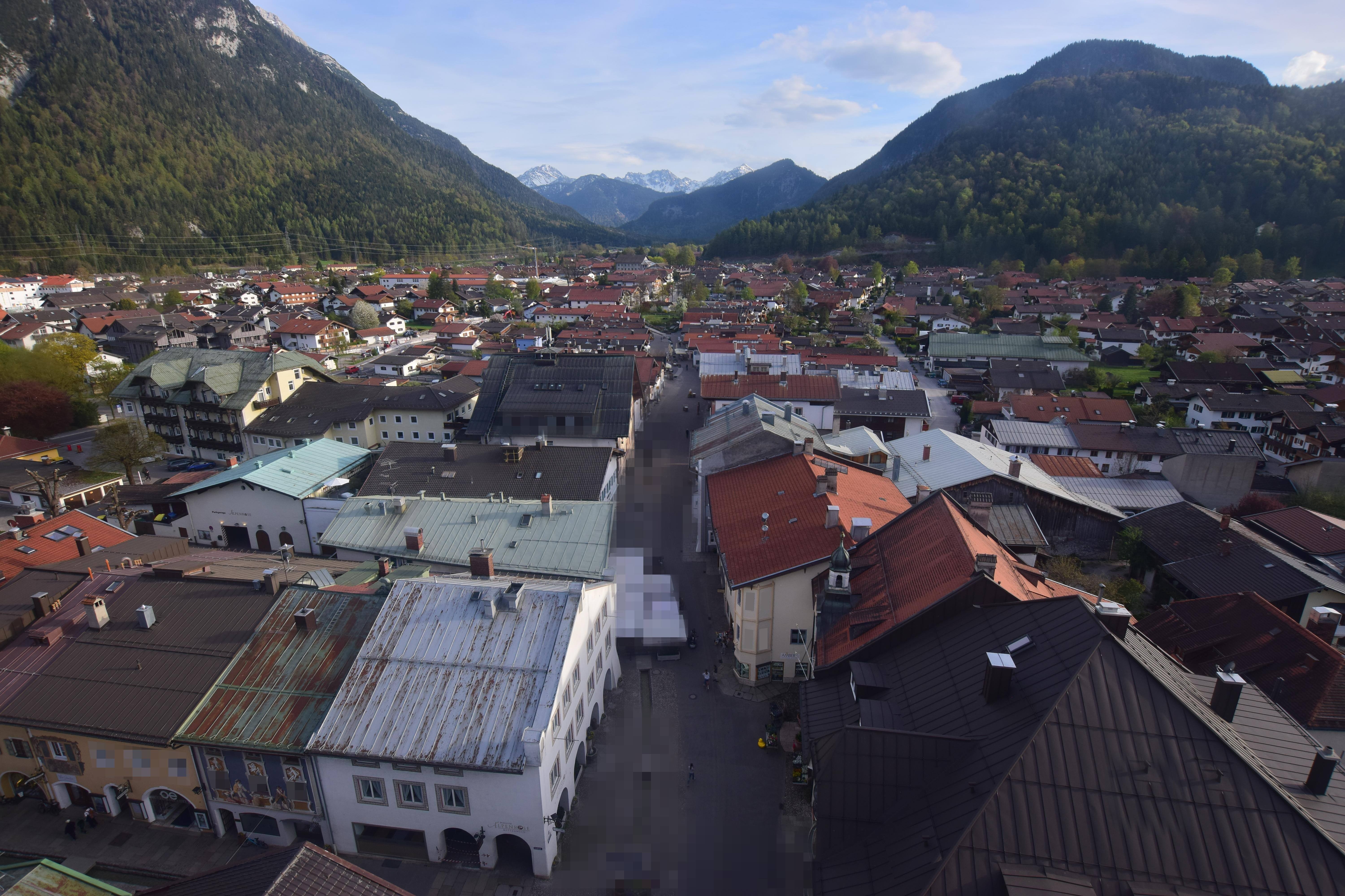 Archiv Foto Webcam Karwendel Mittenwald - Kirche