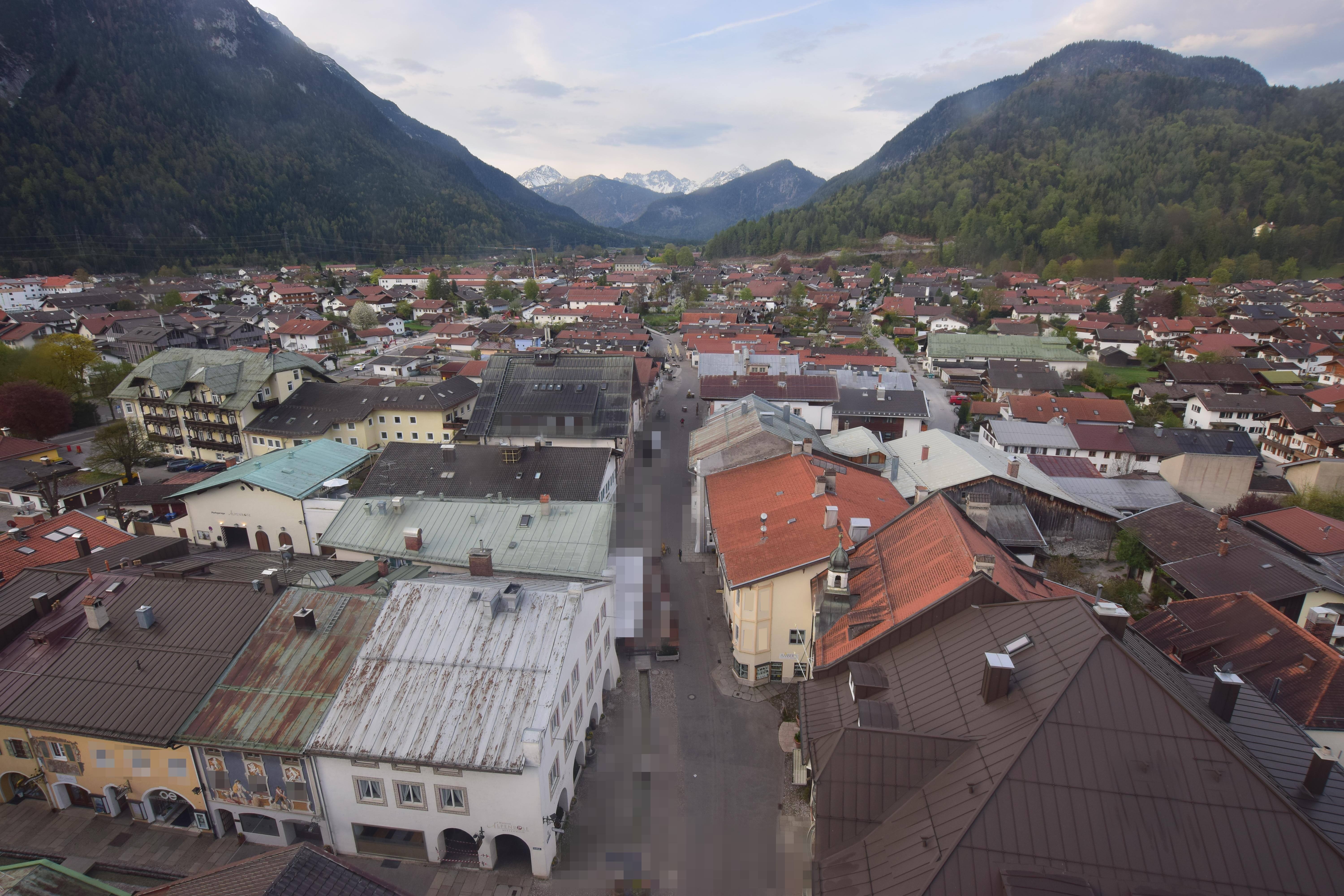 Archiv Foto Webcam Karwendel Mittenwald - Kirche