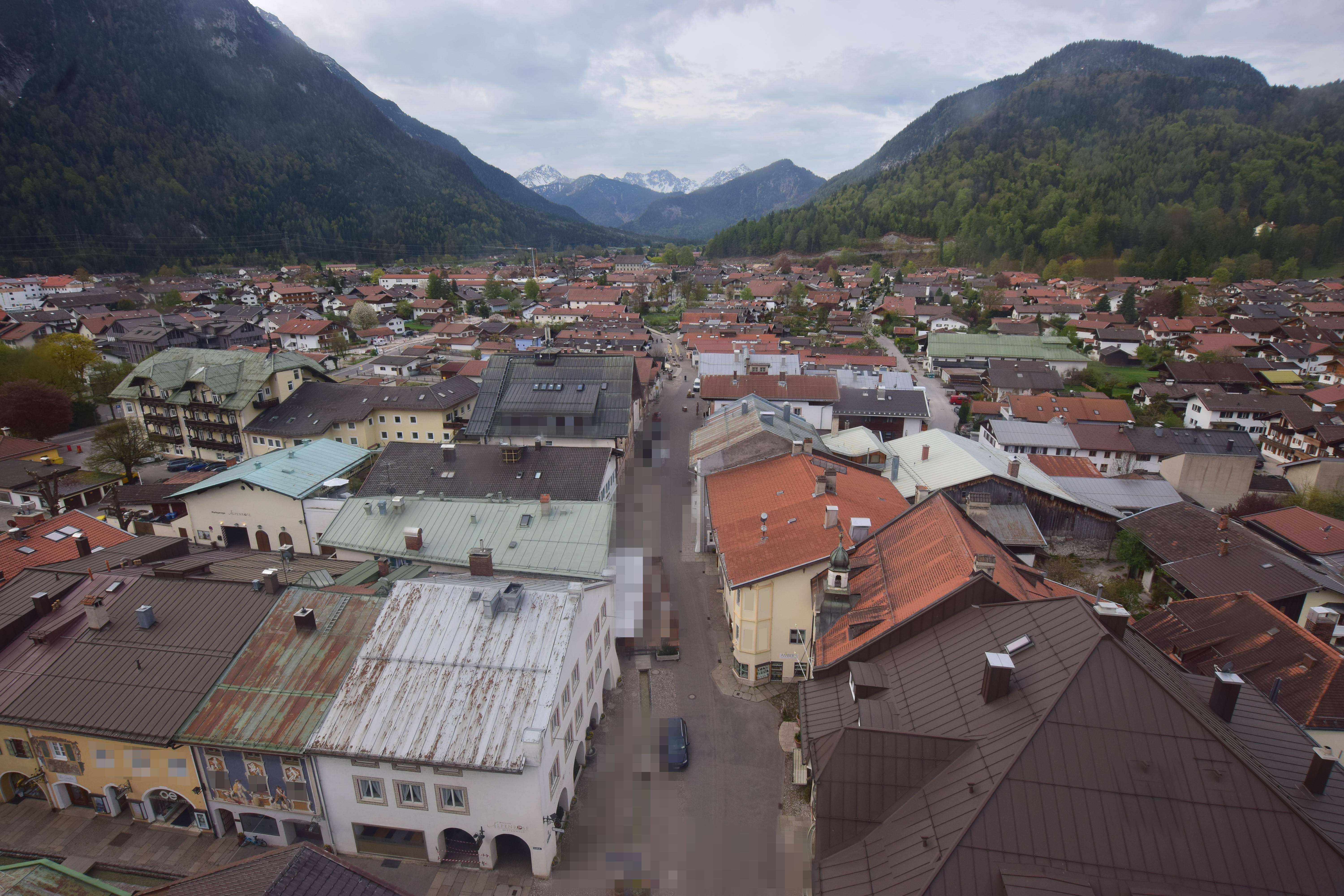 Archiv Foto Webcam Karwendel Mittenwald - Kirche