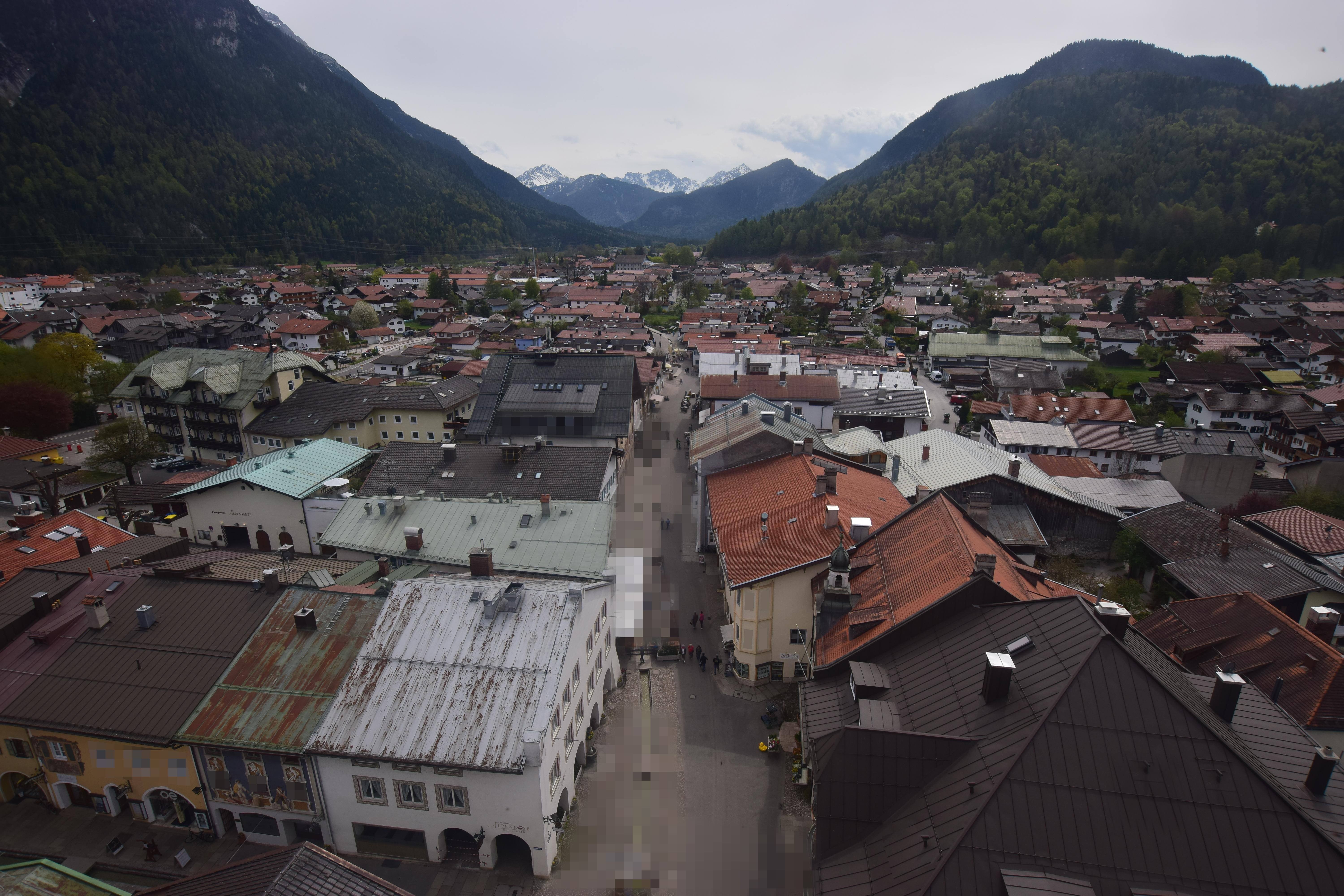 Archiv Foto Webcam Karwendel Mittenwald - Kirche