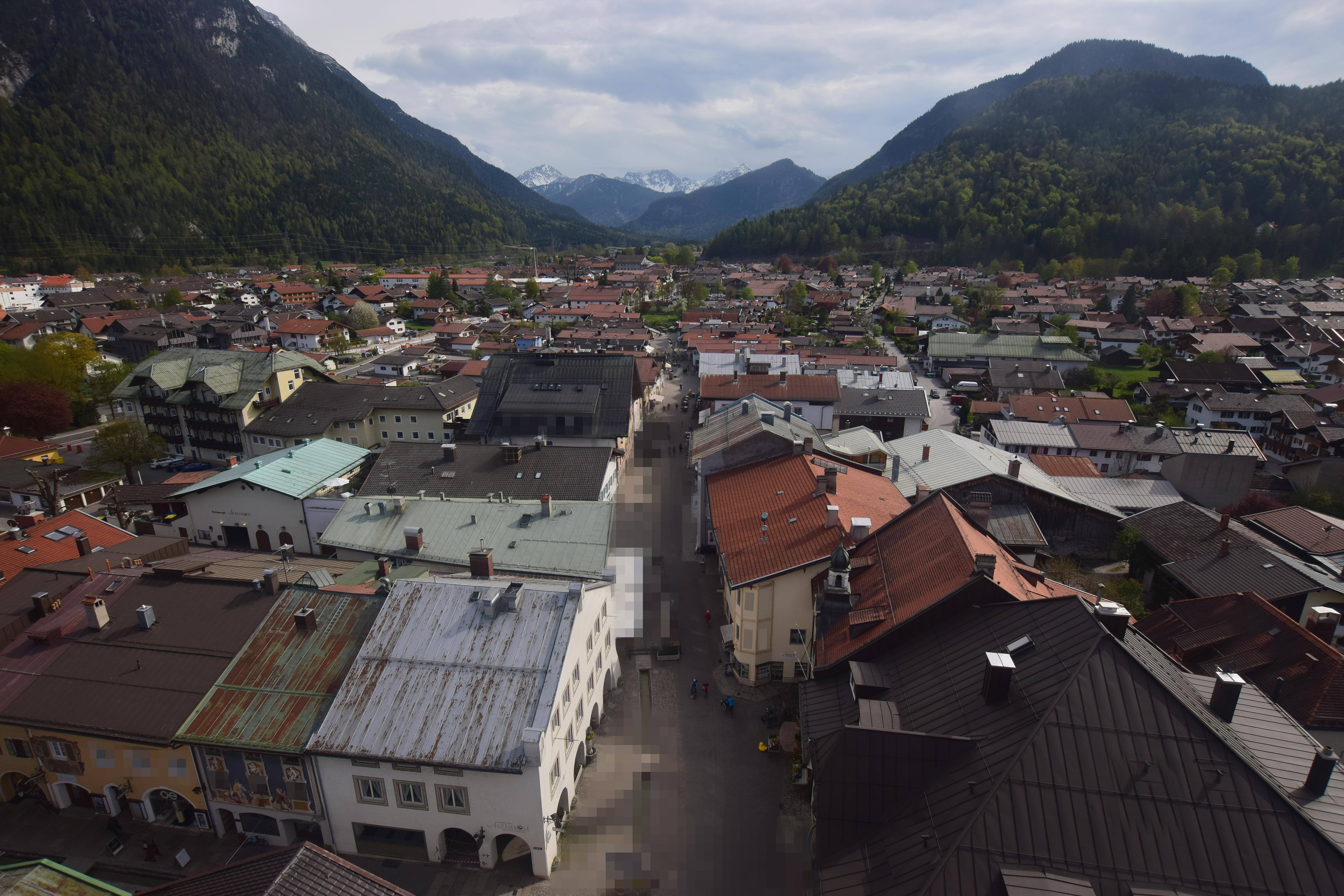 Archiv Foto Webcam Karwendel Mittenwald - Kirche