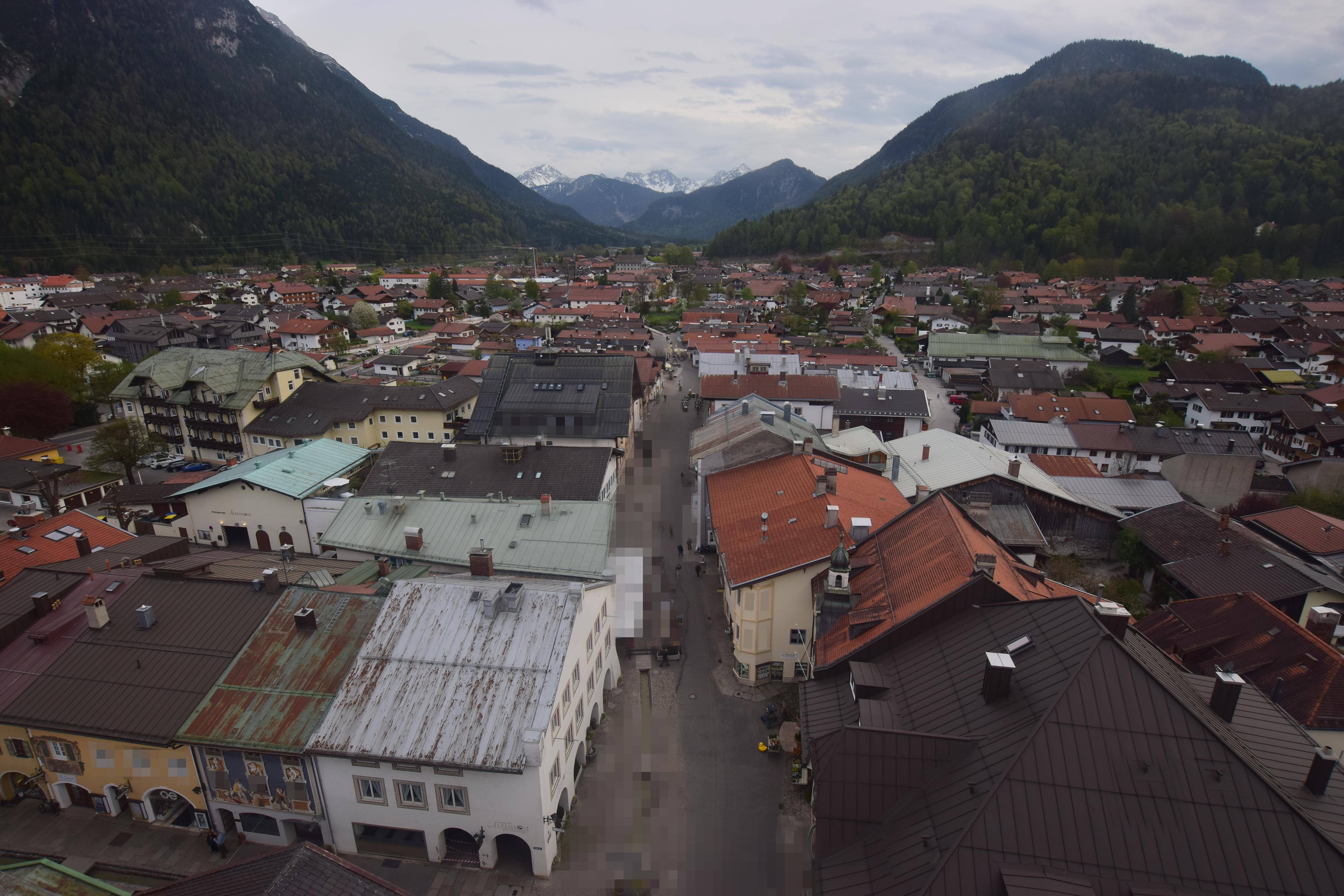 Archiv Foto Webcam Karwendel Mittenwald - Kirche
