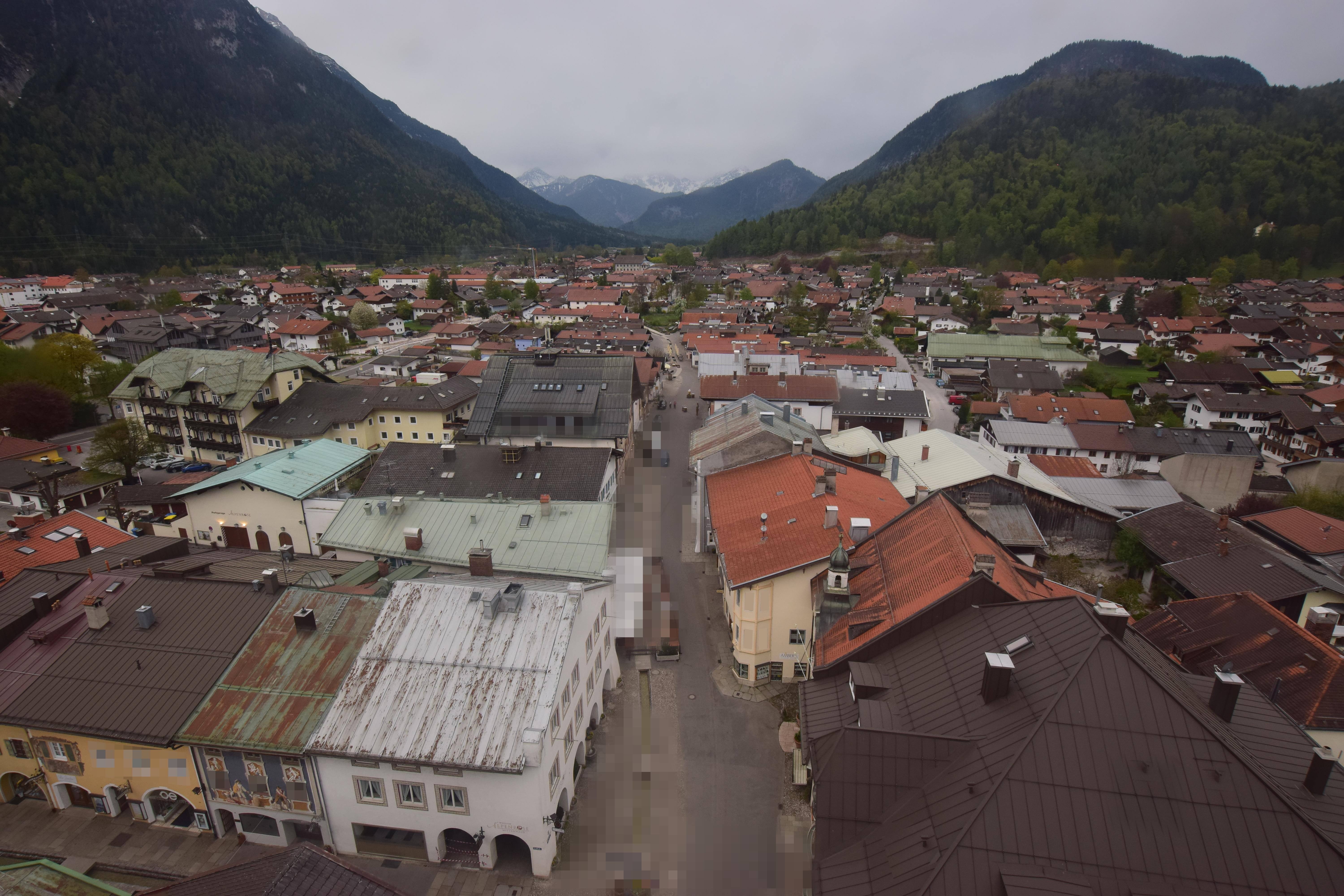 Archiv Foto Webcam Karwendel Mittenwald - Kirche