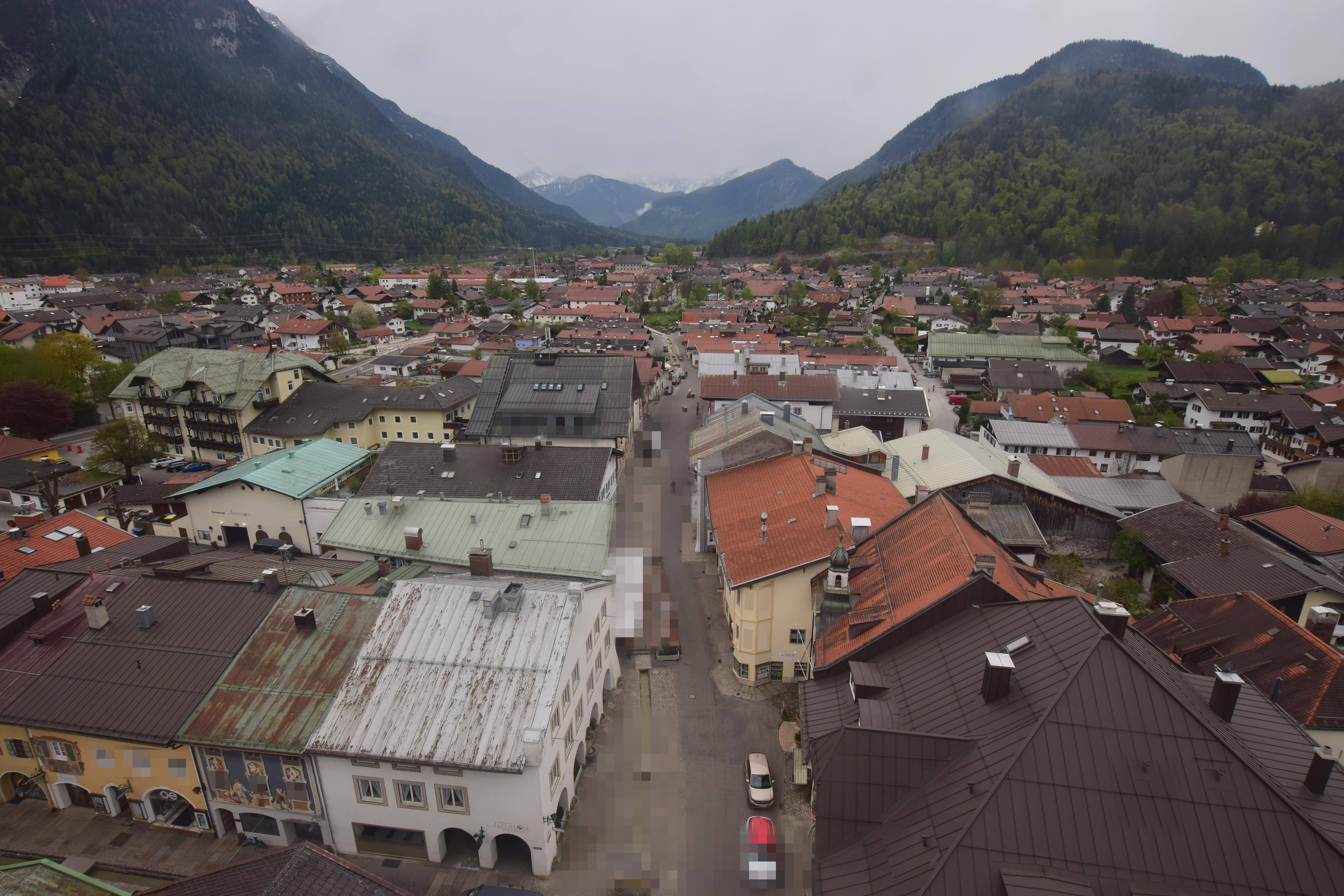 Archiv Foto Webcam Karwendel Mittenwald - Kirche