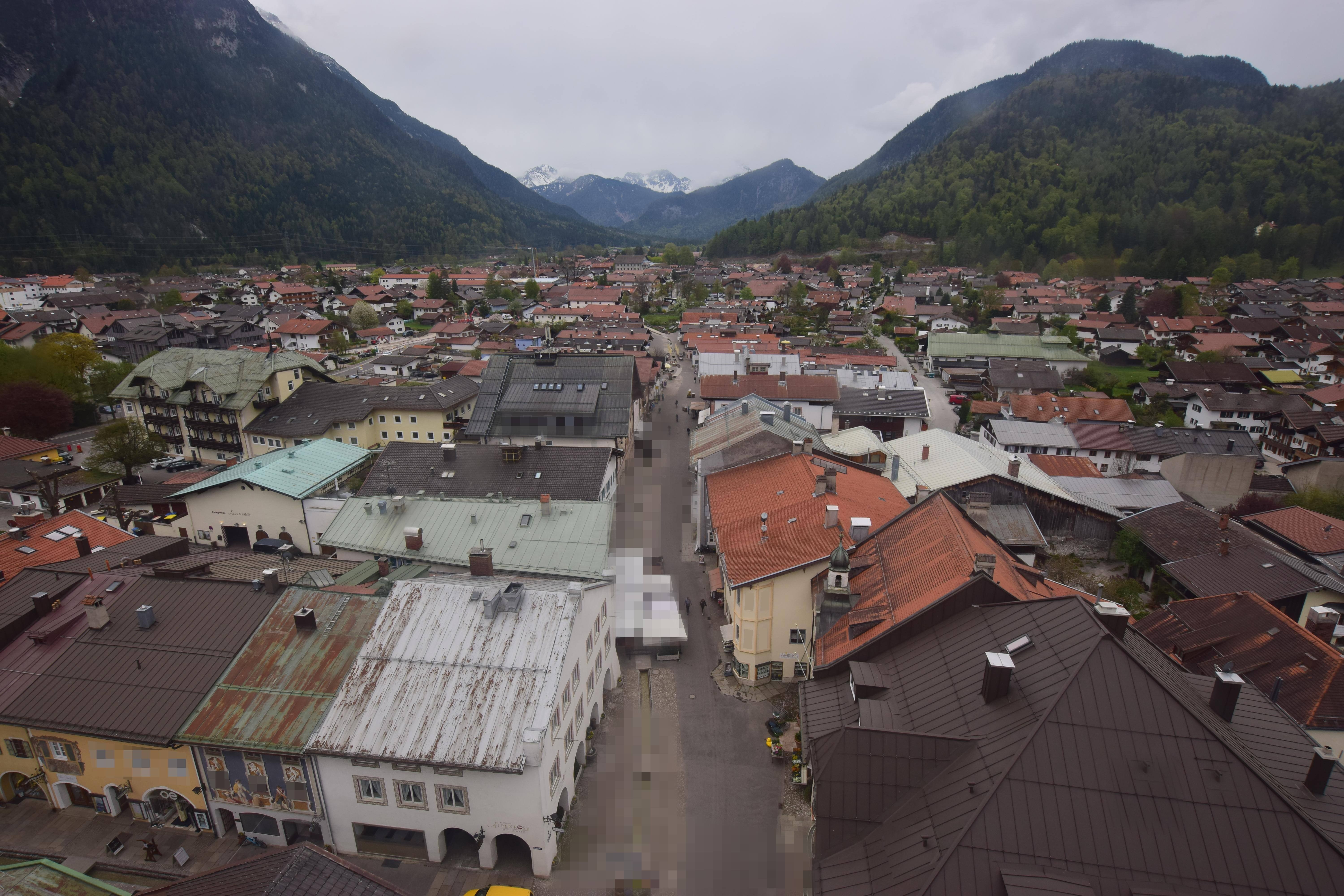 Archiv Foto Webcam Karwendel Mittenwald - Kirche