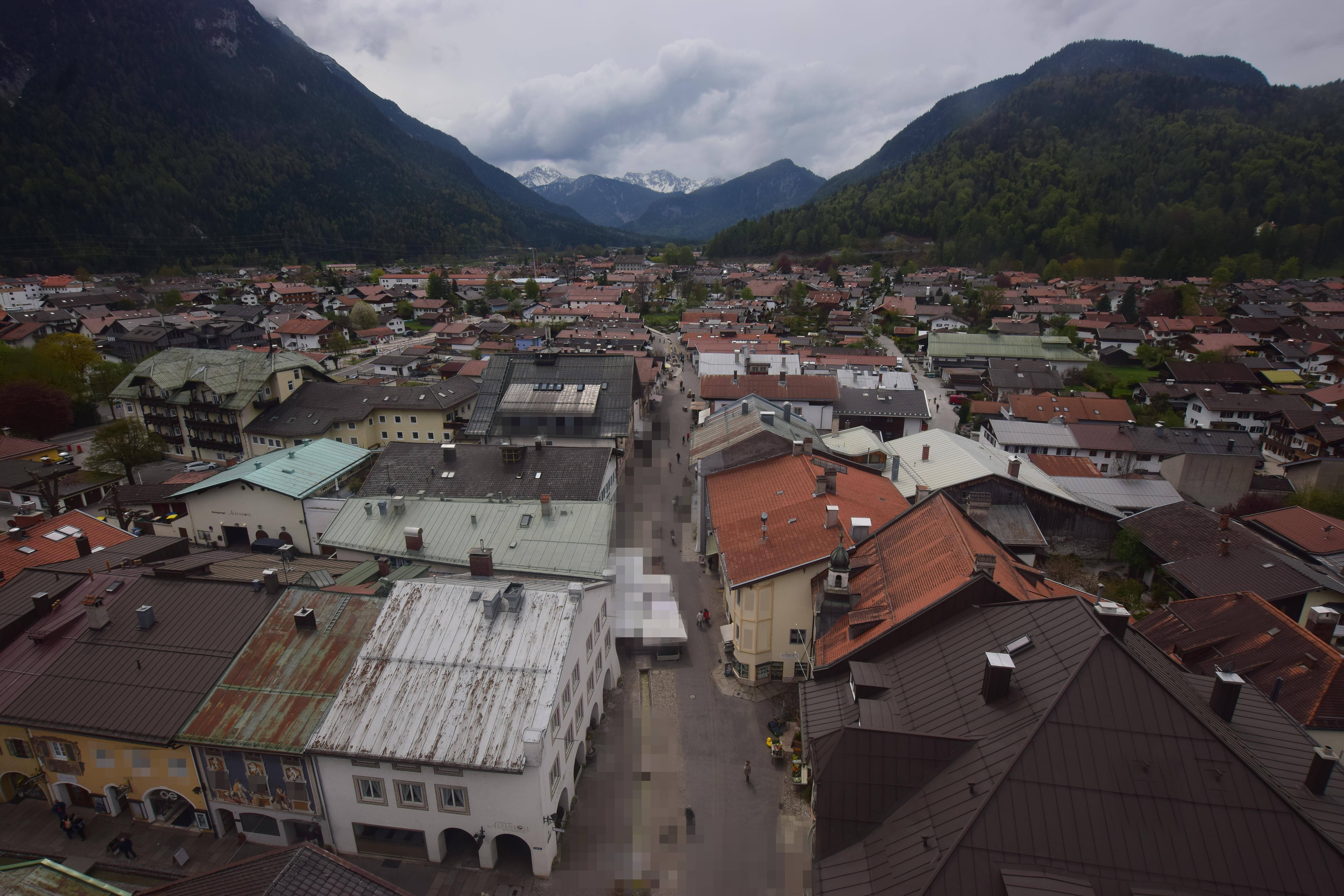 Archiv Foto Webcam Karwendel Mittenwald - Kirche