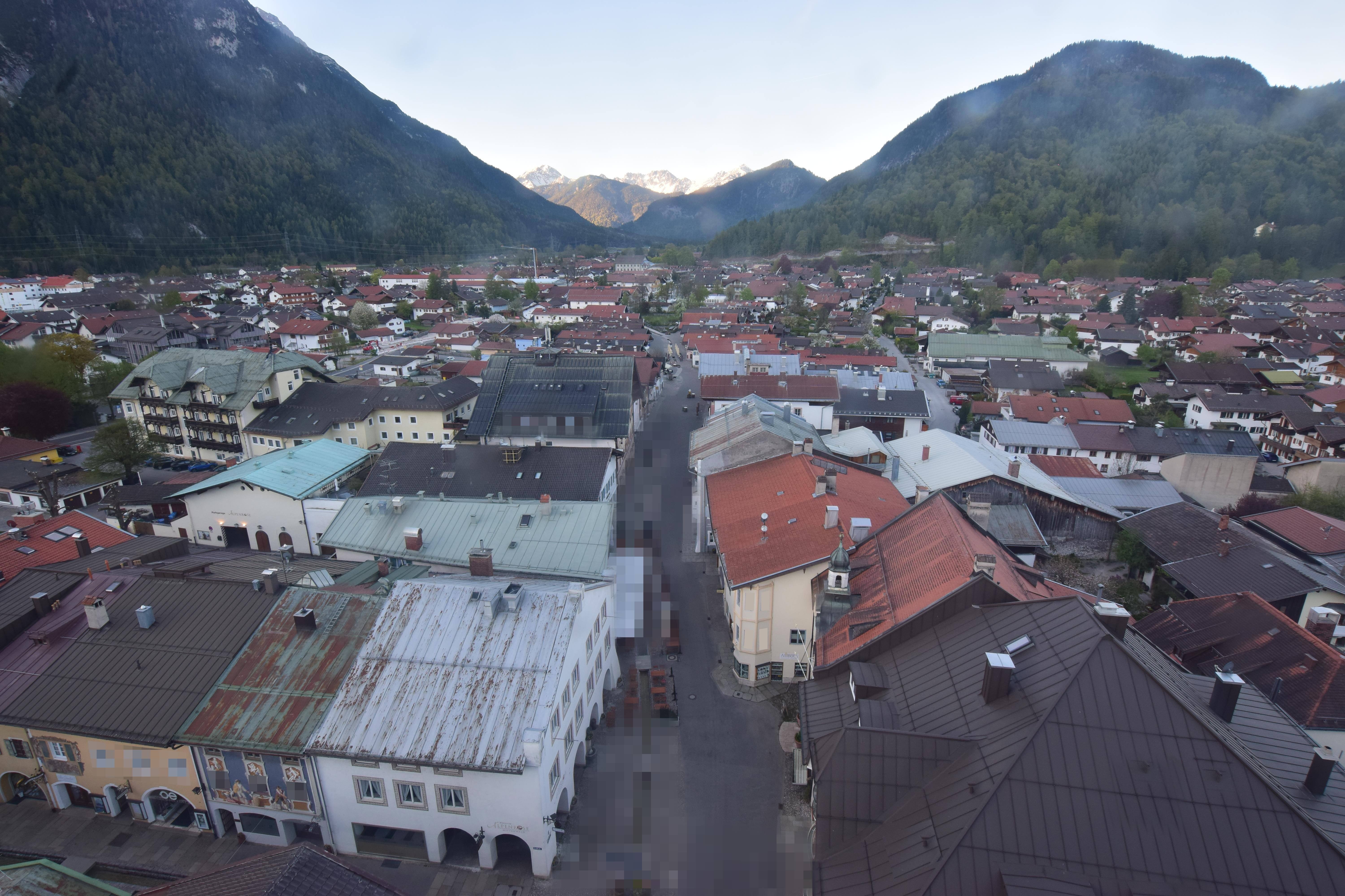 Archiv Foto Webcam Karwendel Mittenwald - Kirche