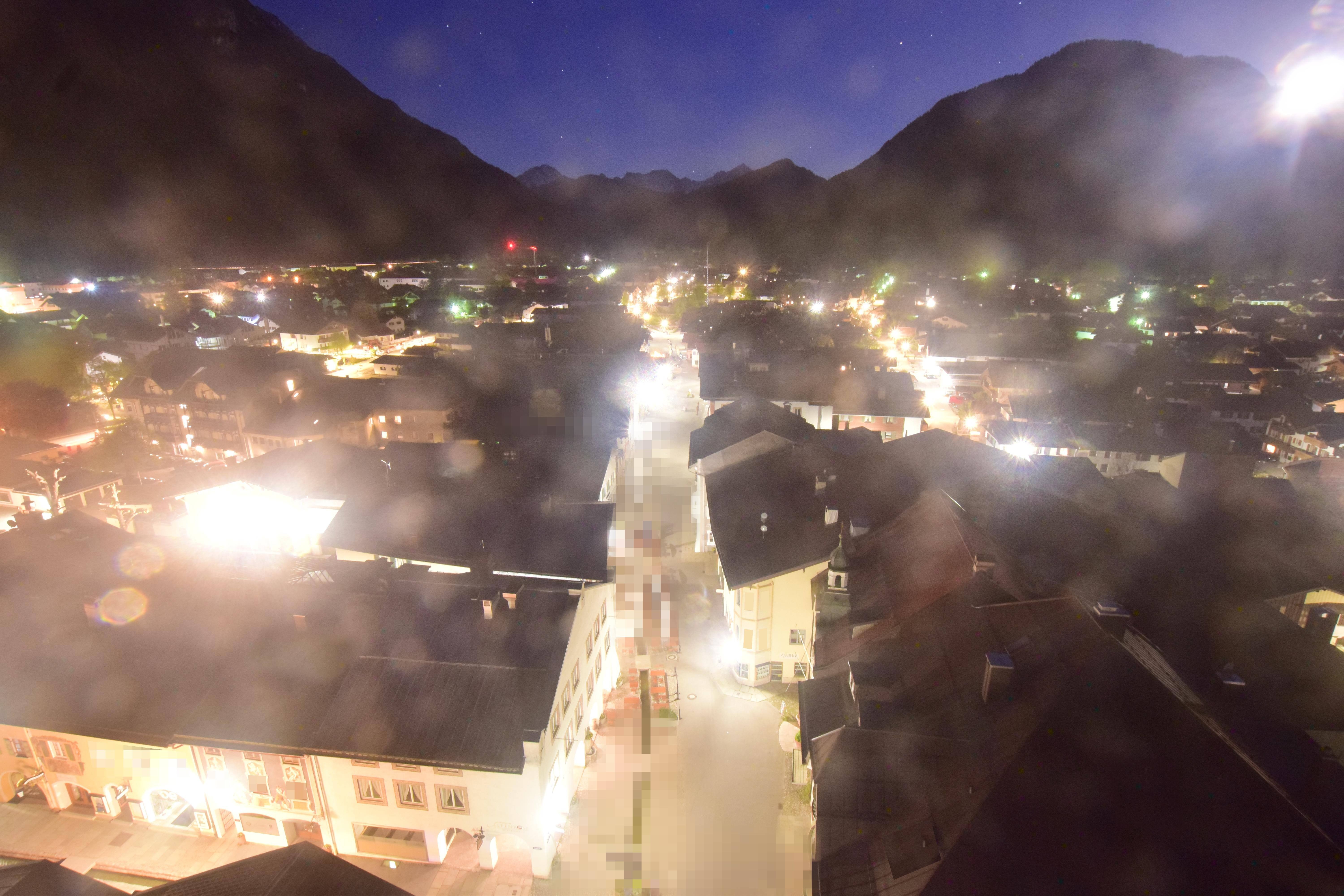 Archived image Webcam Karwendel Mittenwald - Church