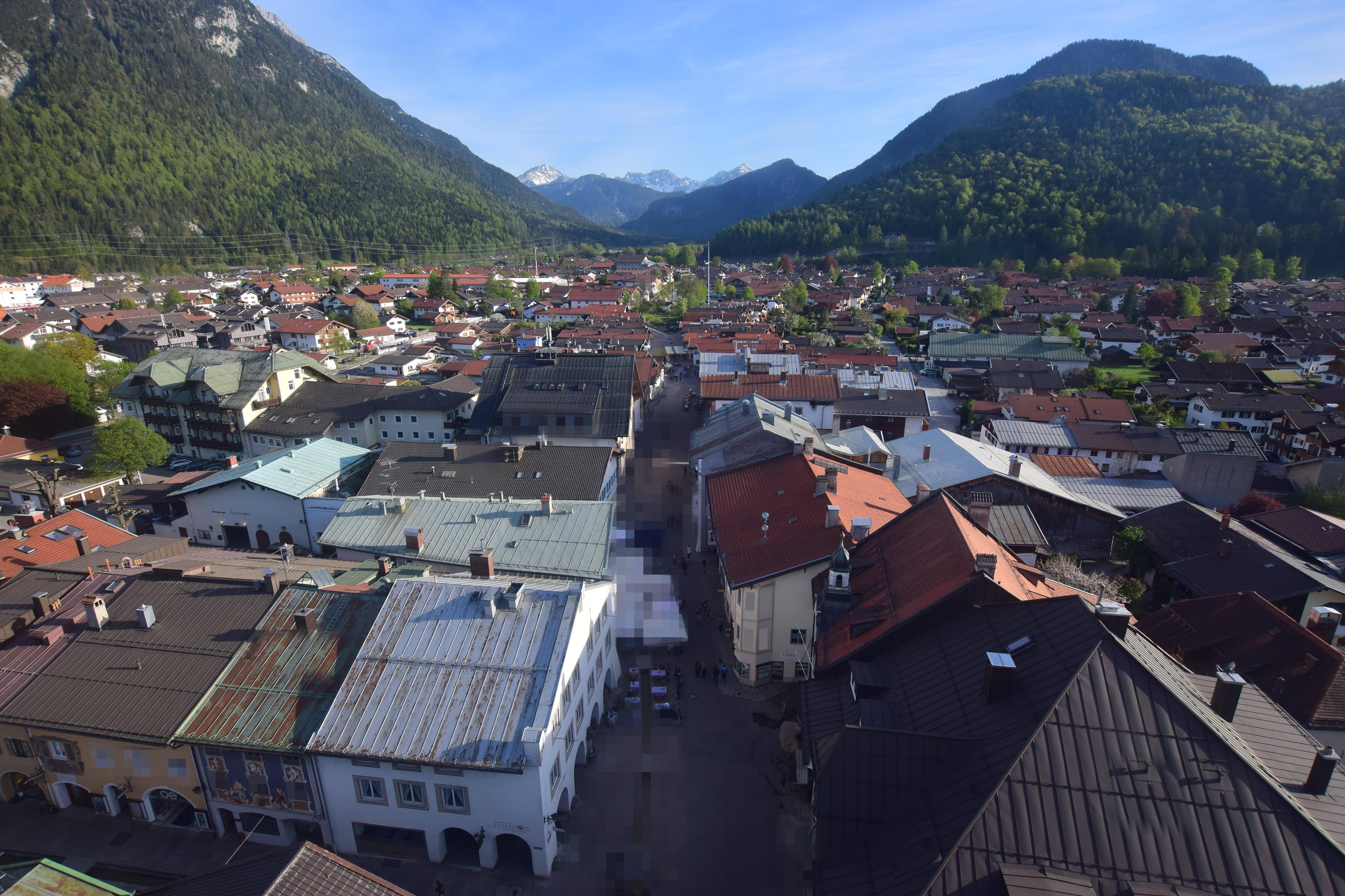 Archiv Foto Webcam Karwendel Mittenwald - Kirche