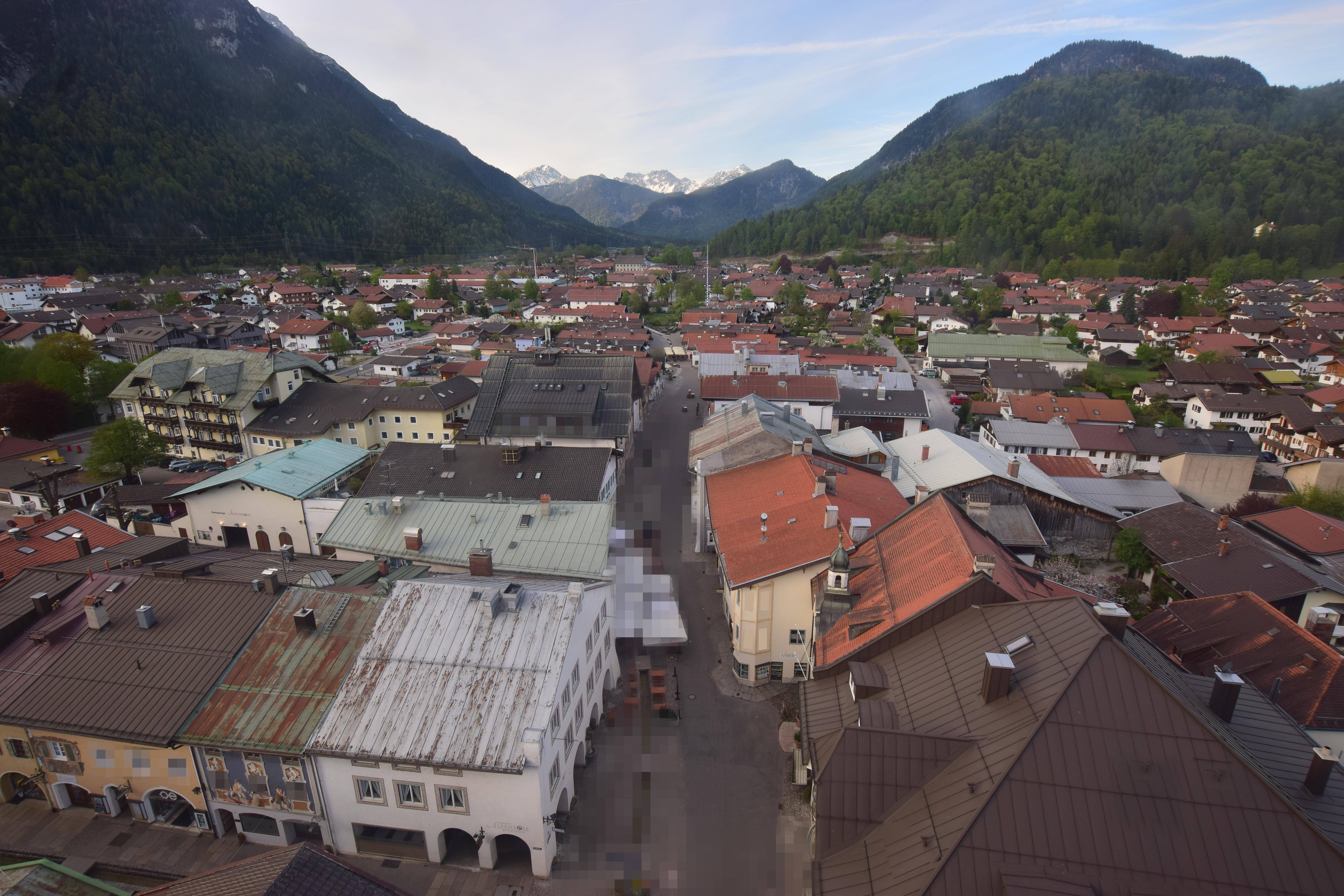 Archiv Foto Webcam Karwendel Mittenwald - Kirche