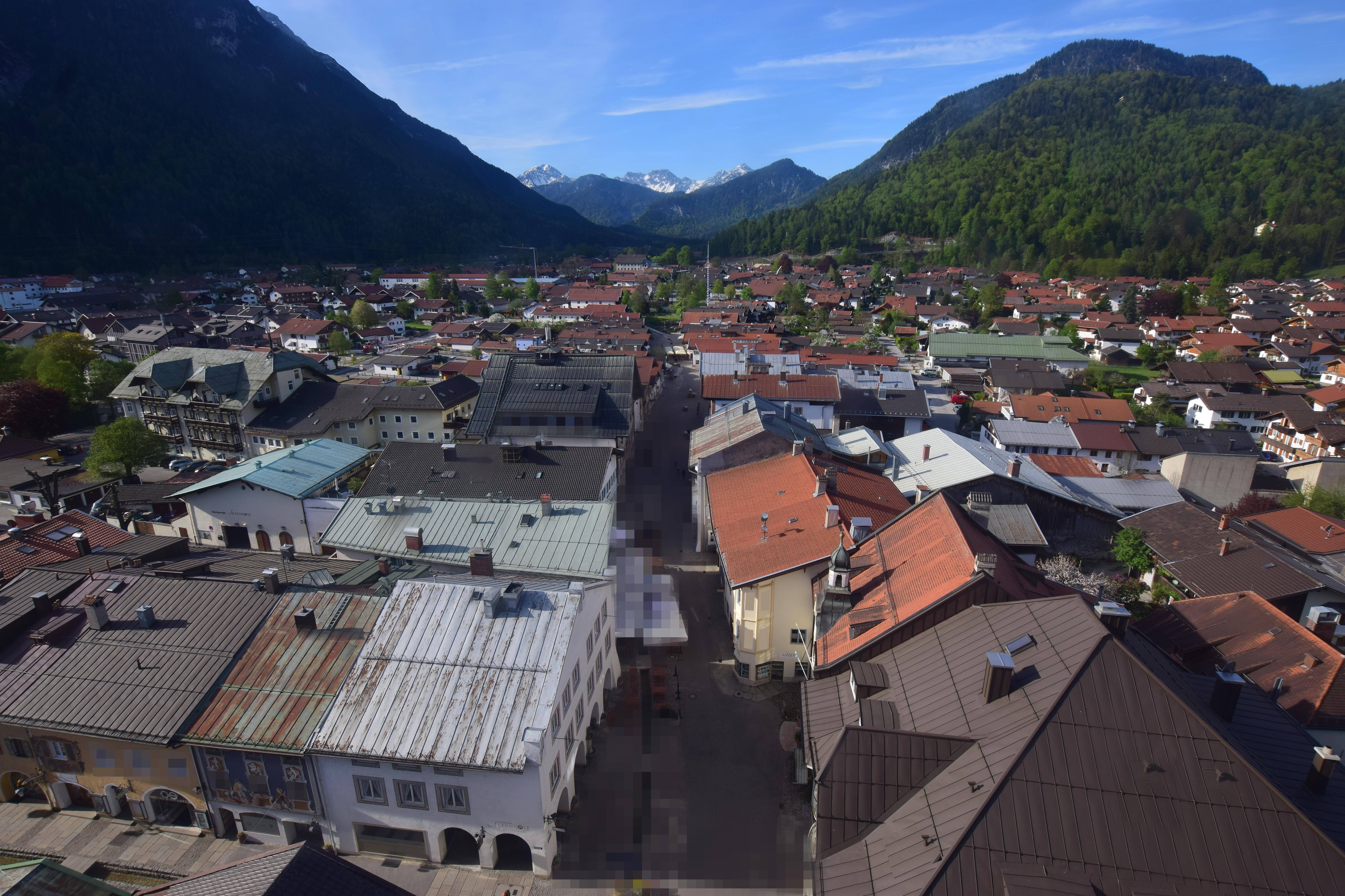 Archiv Foto Webcam Karwendel Mittenwald - Kirche